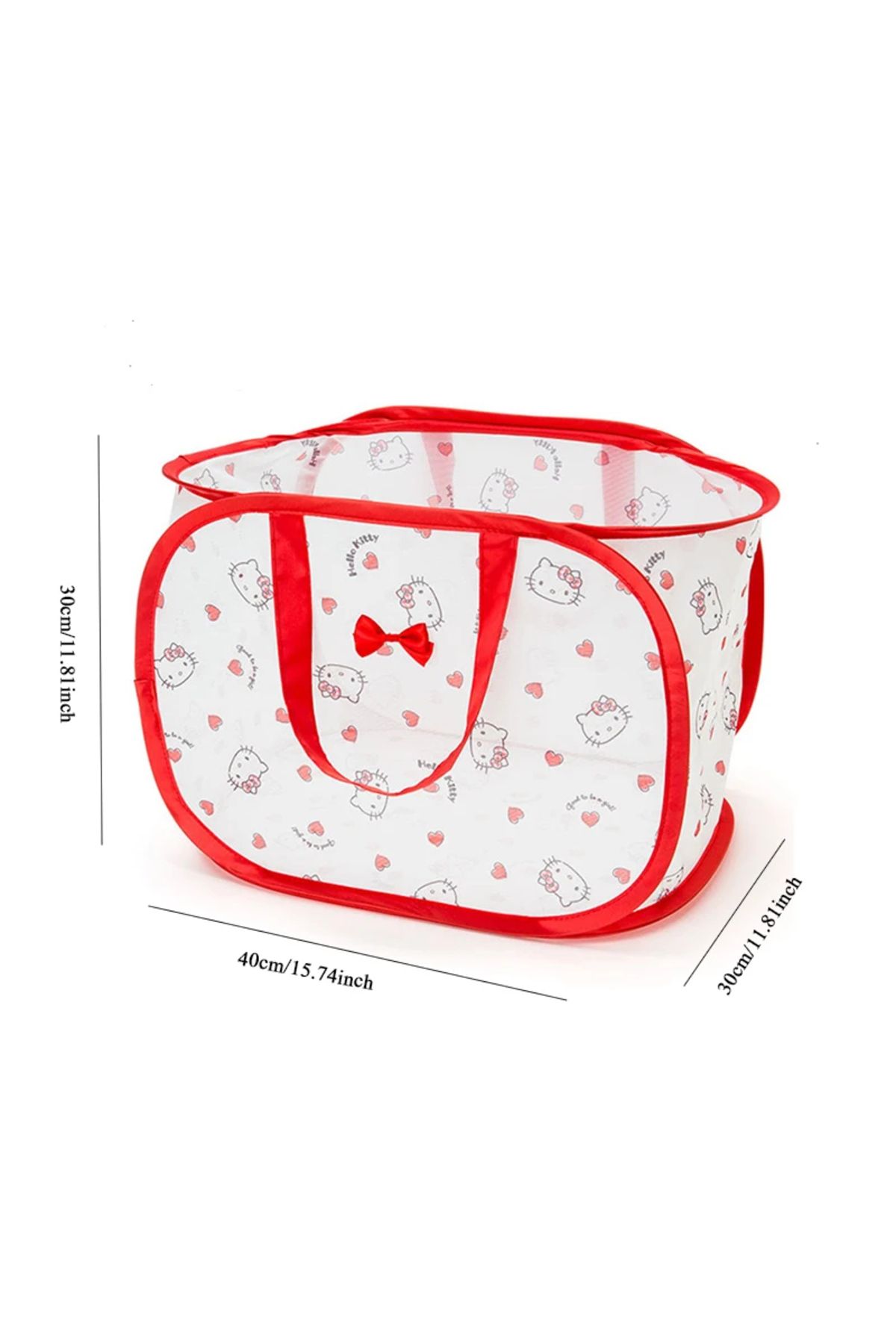 Choice-1 Cartoon Sanrio Hello Kitty Foldable Laundry Basket Storage Dirty Clothes Laundry Hamper Portable . 1