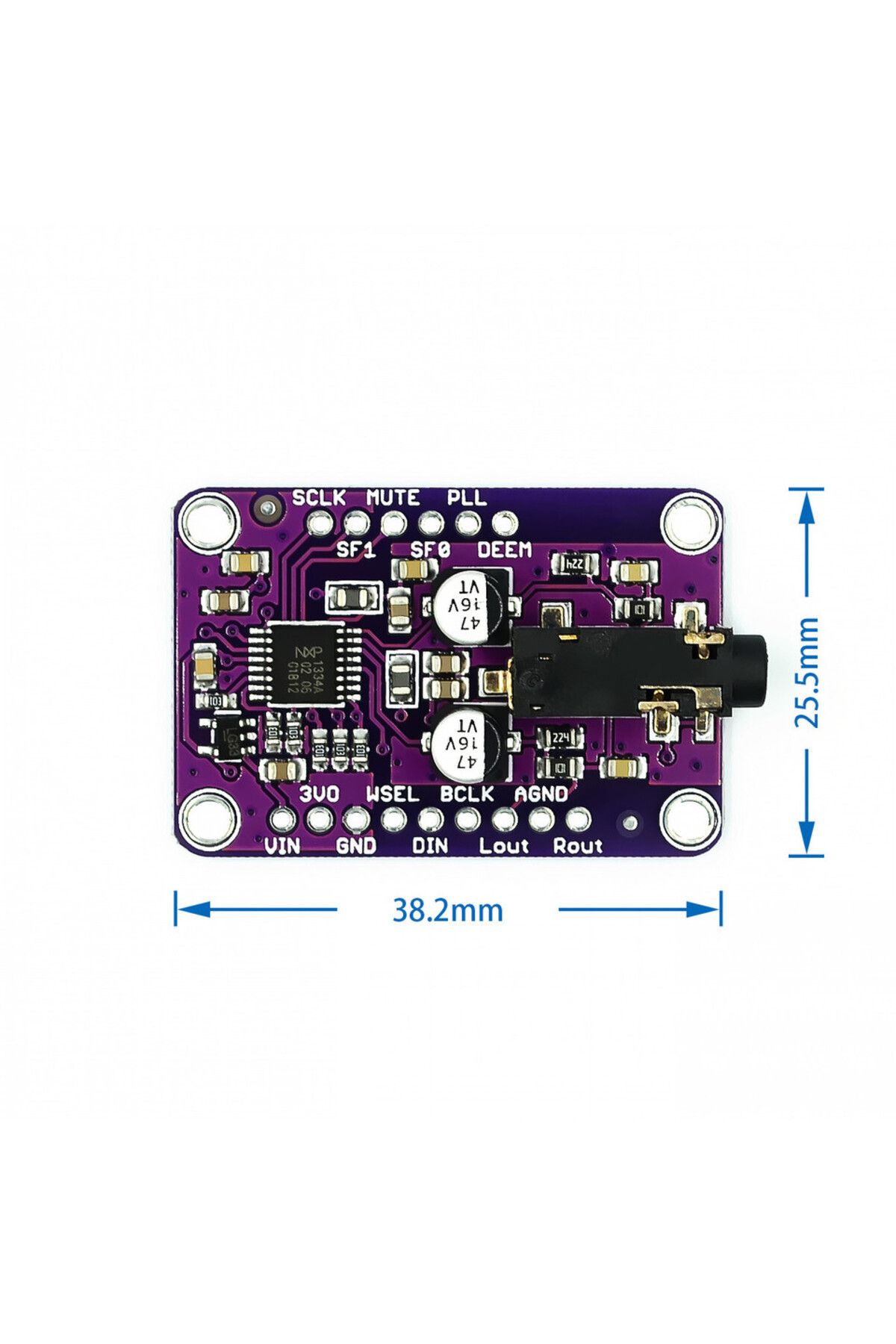 Choice-DAC Module 1334 UDA1334A I2S DAC Audio Stereo Decoder Module Board For Arduino 3.3V - 5V 3