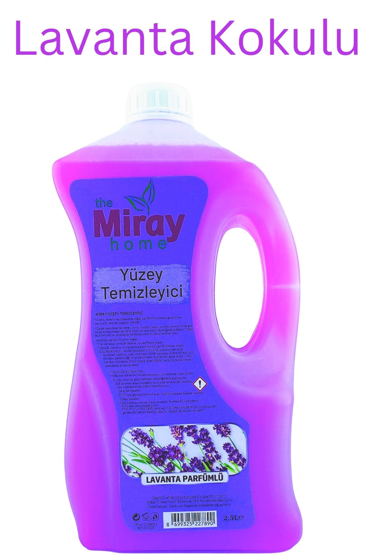 miray home Yüzey Temizleyici Lavanta Kokulu 2.5 L EKonomik Boy