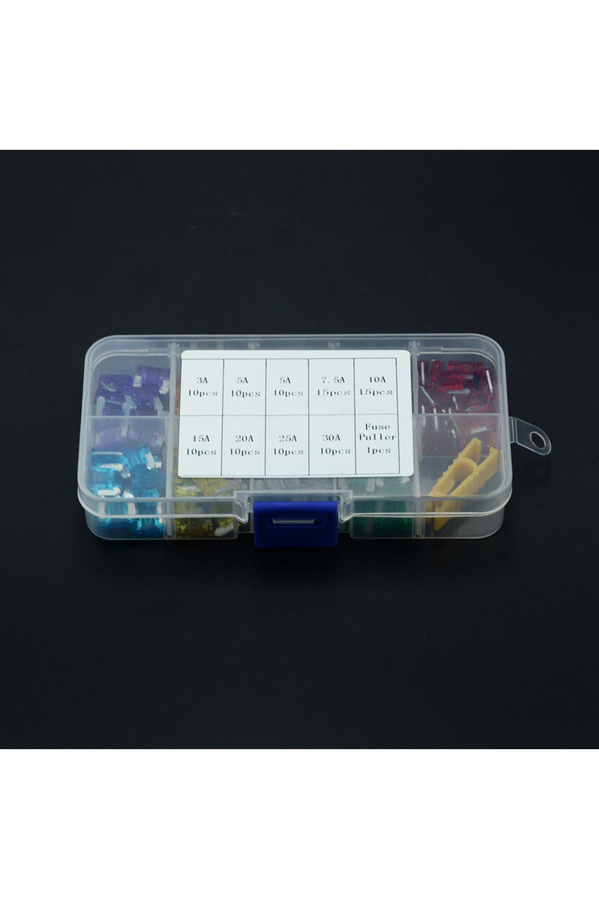 Choice-100pcs/lot Car Truck Micro Blade Fuses 3A 5A 7.5A 10A 15A 20A 25A 30A AMP Plastic Box Assortment ... 3