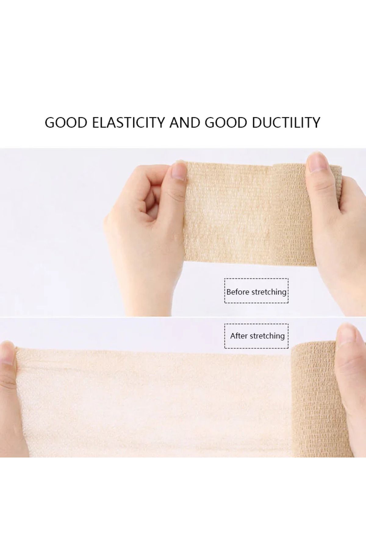 Choice-25mmx2m Colour Of Skin Self Adherent Cohesive Bandage Wrap Stretch Non Woven Self Adhesive Tape - Sk 4