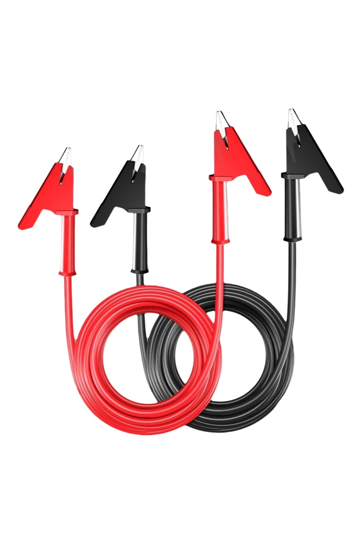 CLEQEE-1m 2PCS Dual Alligator Clip to Crocodile Clamp Multimeter Test Leads 1m/2m/3m Cables Line Re 7