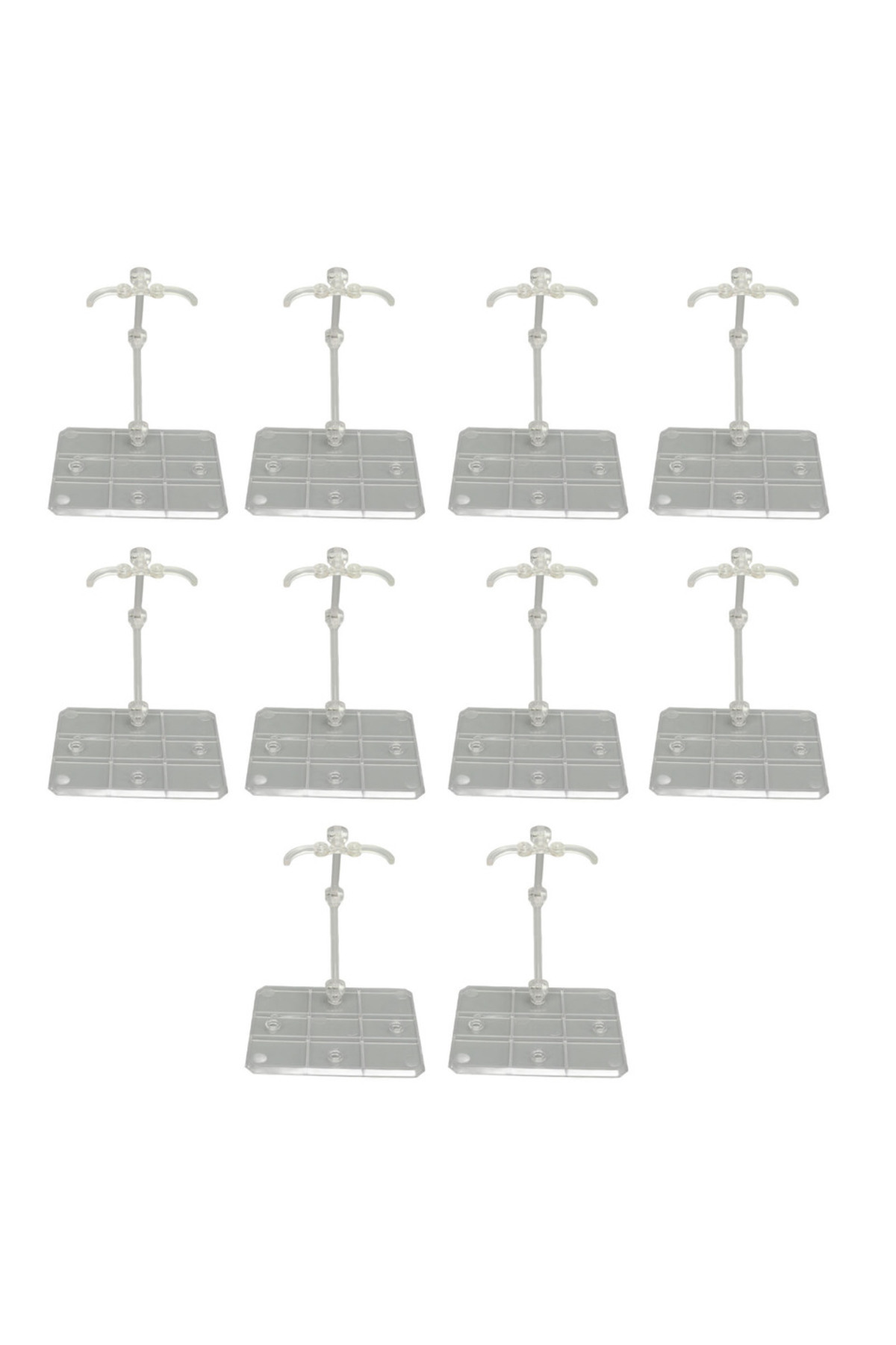 Choice-10 Sets Action Figure Stand Transparent Acrylic Anime Figure Display Stand Support Holder Base 3