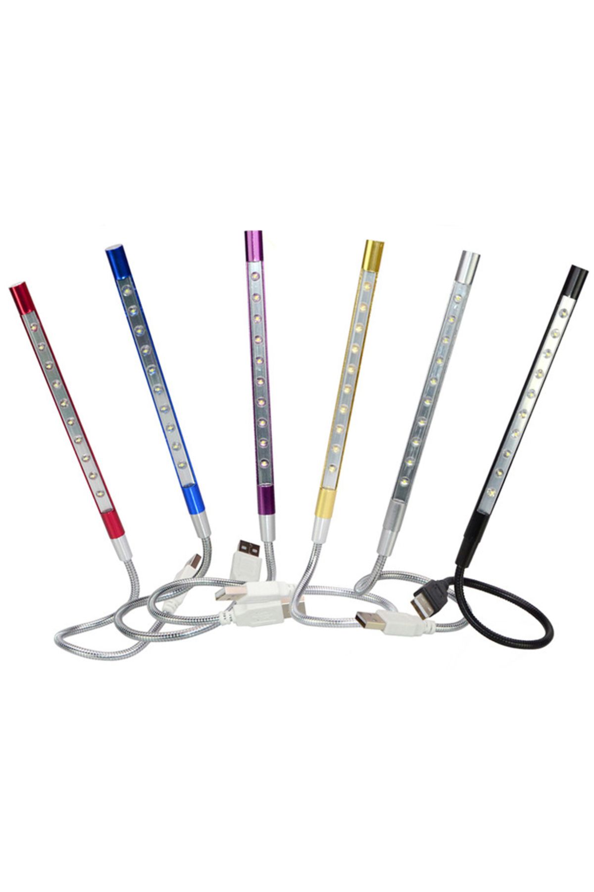 Choice-Black Metal Material Usb Led Lights Book Lamp 10leds Flexible Book Reading Light Table Lamp For Note 7