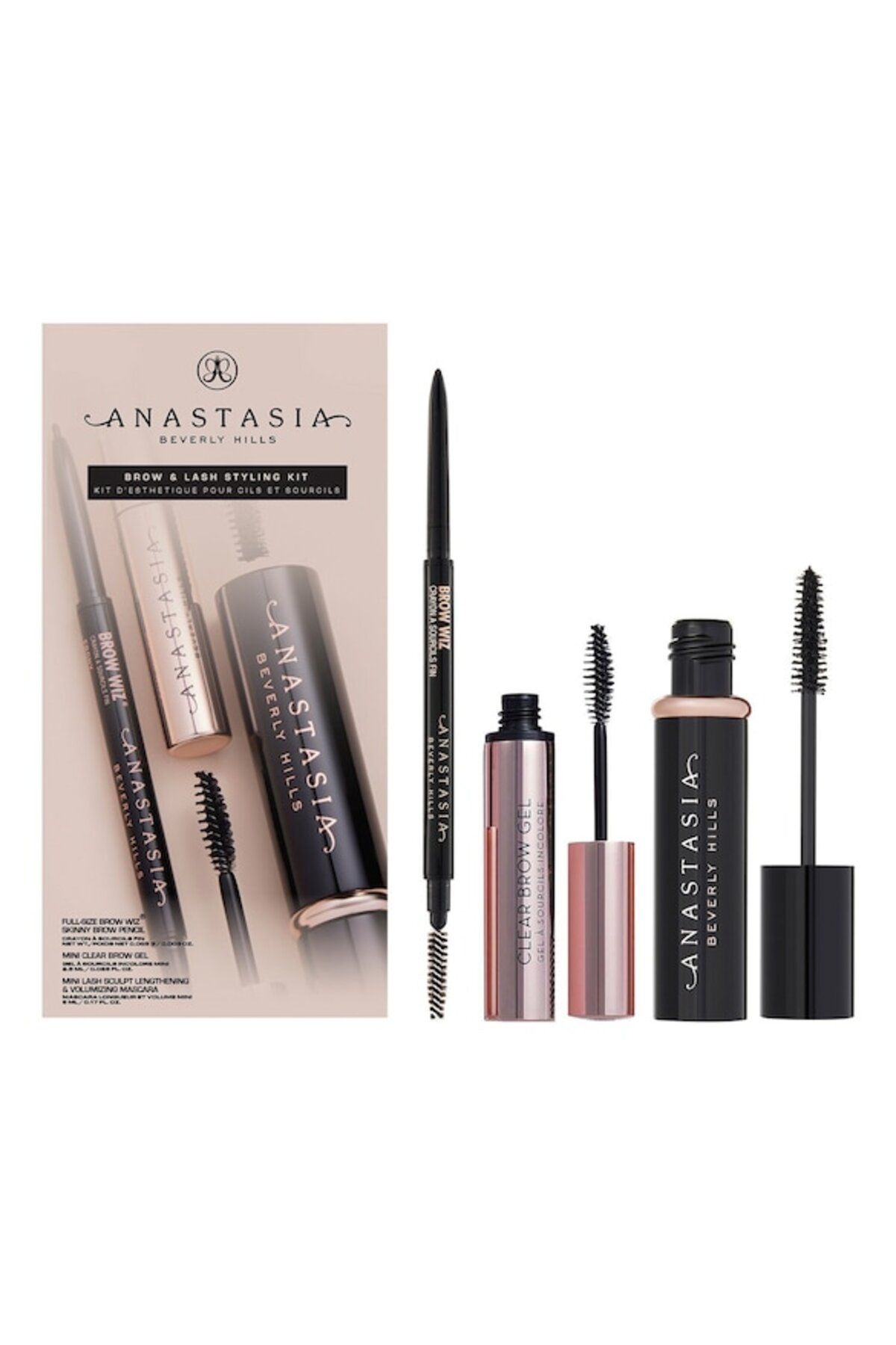 Anastasia Beverly Hills Brow & Lash Styling Kit - Kirpik ve Kaş Makyaj Seti Soft Brown