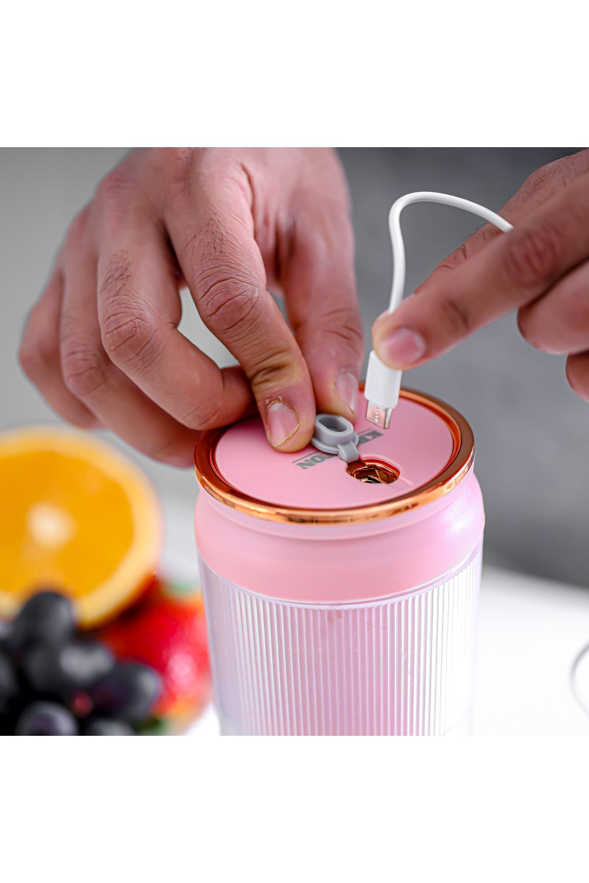 KRYPTON-300 ml Rechargeable Portable Juicer- KNB6579 6