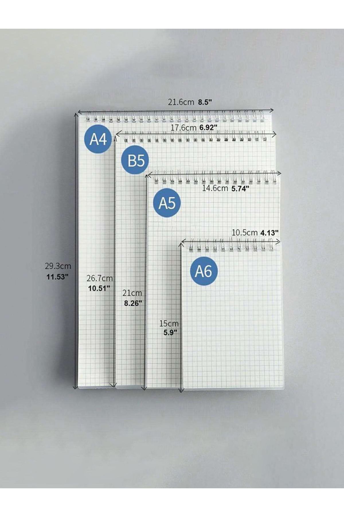 Choice-A5 A4 A5 B5 Spiral Book Coil Notebook 120 Sheets 240 Pages Grid Notebook Pp Cover 8