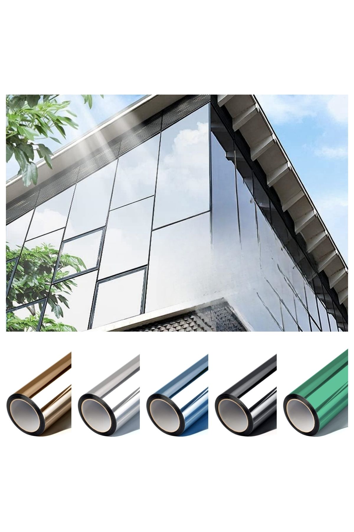 Choice-Privacy Window Film Self Adhesive Sun Protection Film Anti-UV One Way Heat Insulation Glass Stick... 8