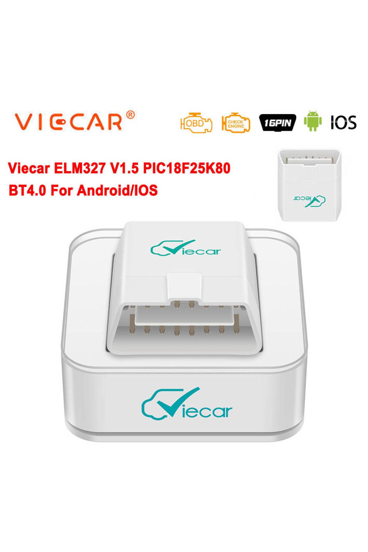 Choice-جهاز فحص السيارة Viecar ELM327 V1.5 بلوتوث 4.0 OBD 2 OBD2 PIC18F25K80 ELM 327 V1 5 OBDII... 2