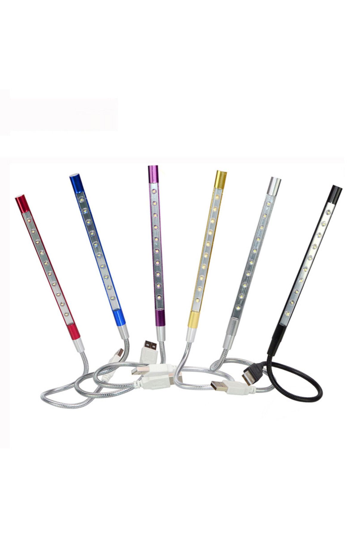 Choice-Black Metal Material Usb Led Lights Book Lamp 10leds Flexible Book Reading Light Table Lamp For Note 8