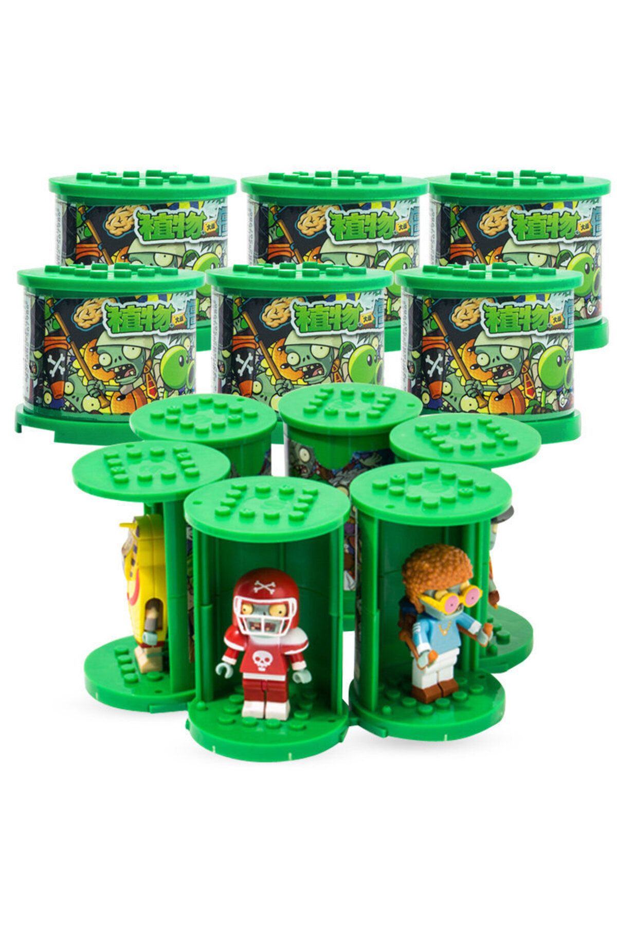 Choice-Plants Vs Zombies 2 Fire Peashooter Zombie Army Blind Box Game Scene Model 50 Styles Action Figur... 3