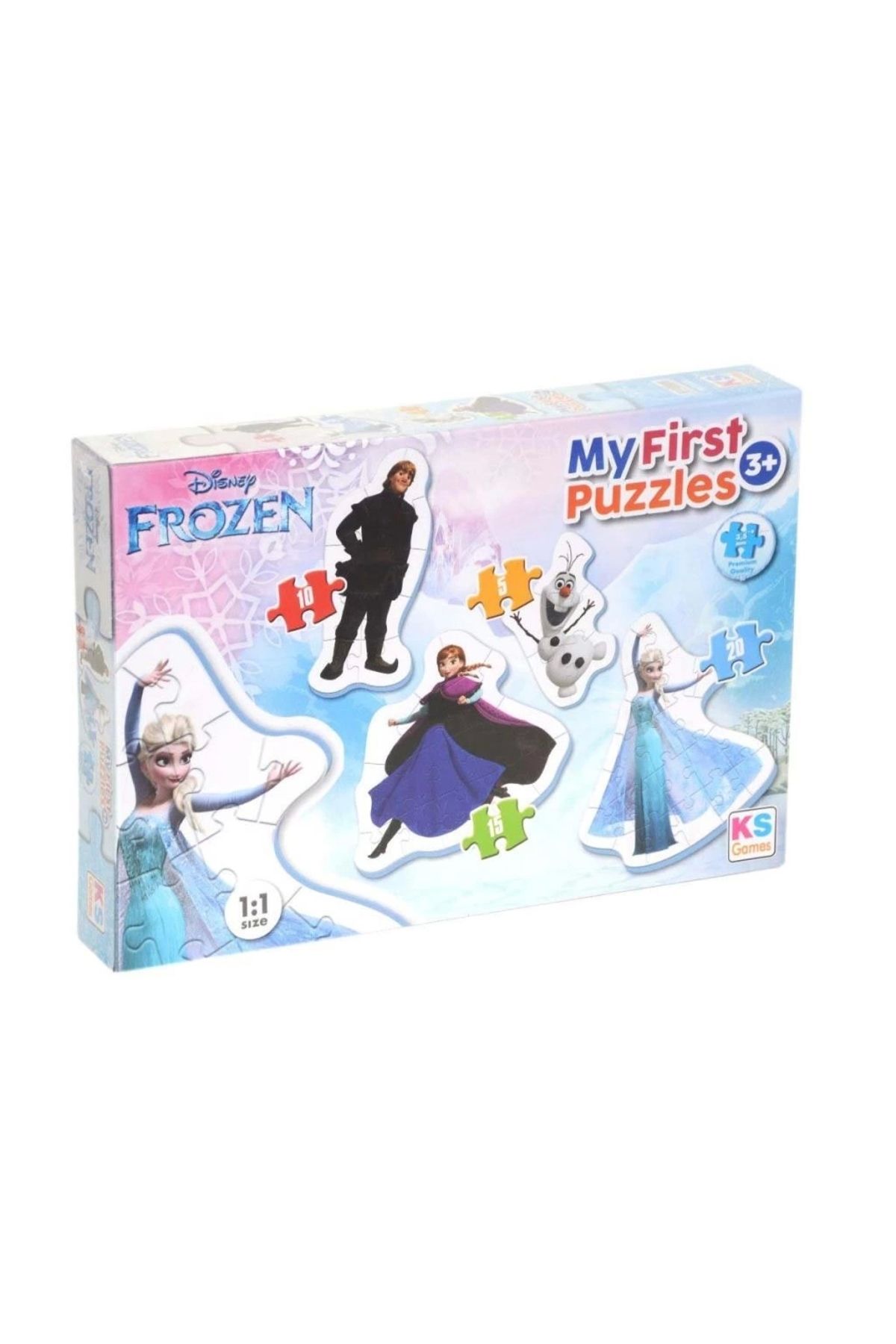 Basic Fun Çocuk KS Frozen Benim İlk Yapbozum 4'ü Bir Arada