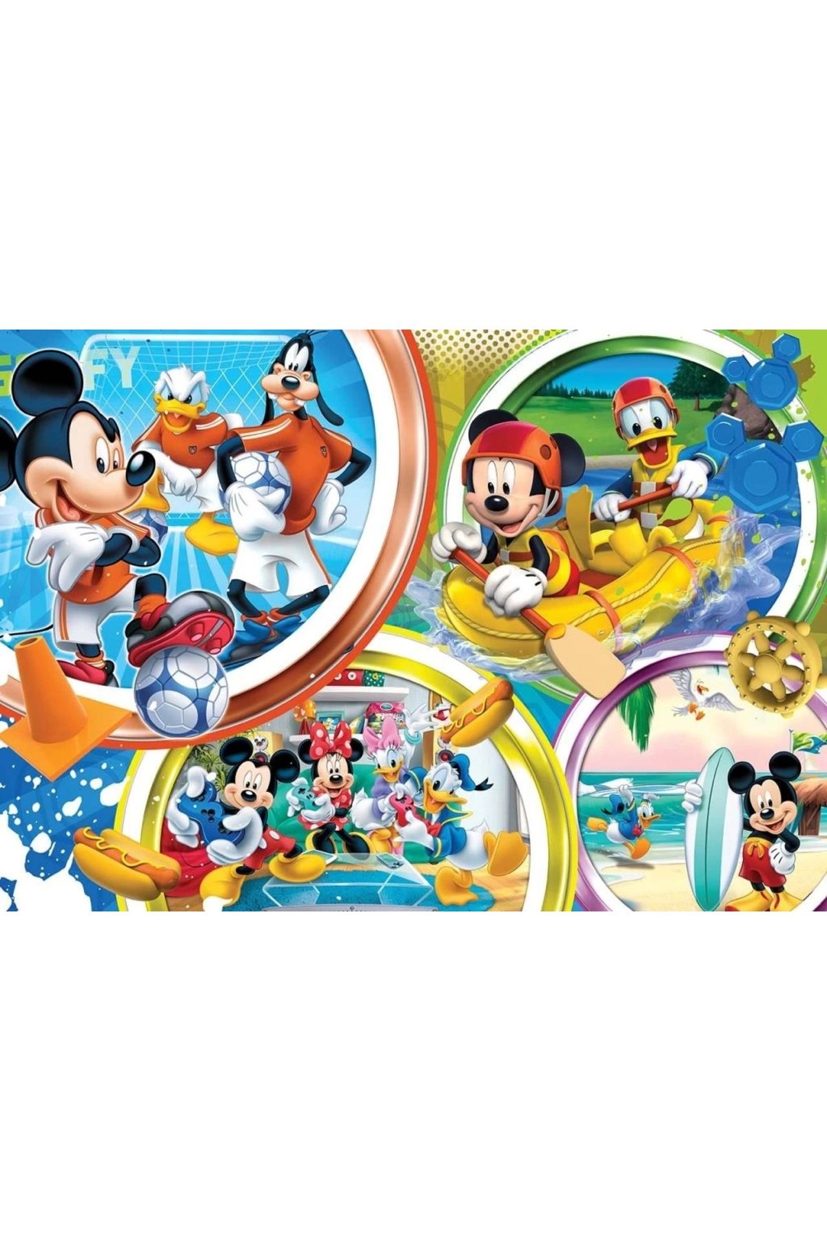 Basic Fun Çocuk KS Mickey Mouse Puzzle 200 Parça