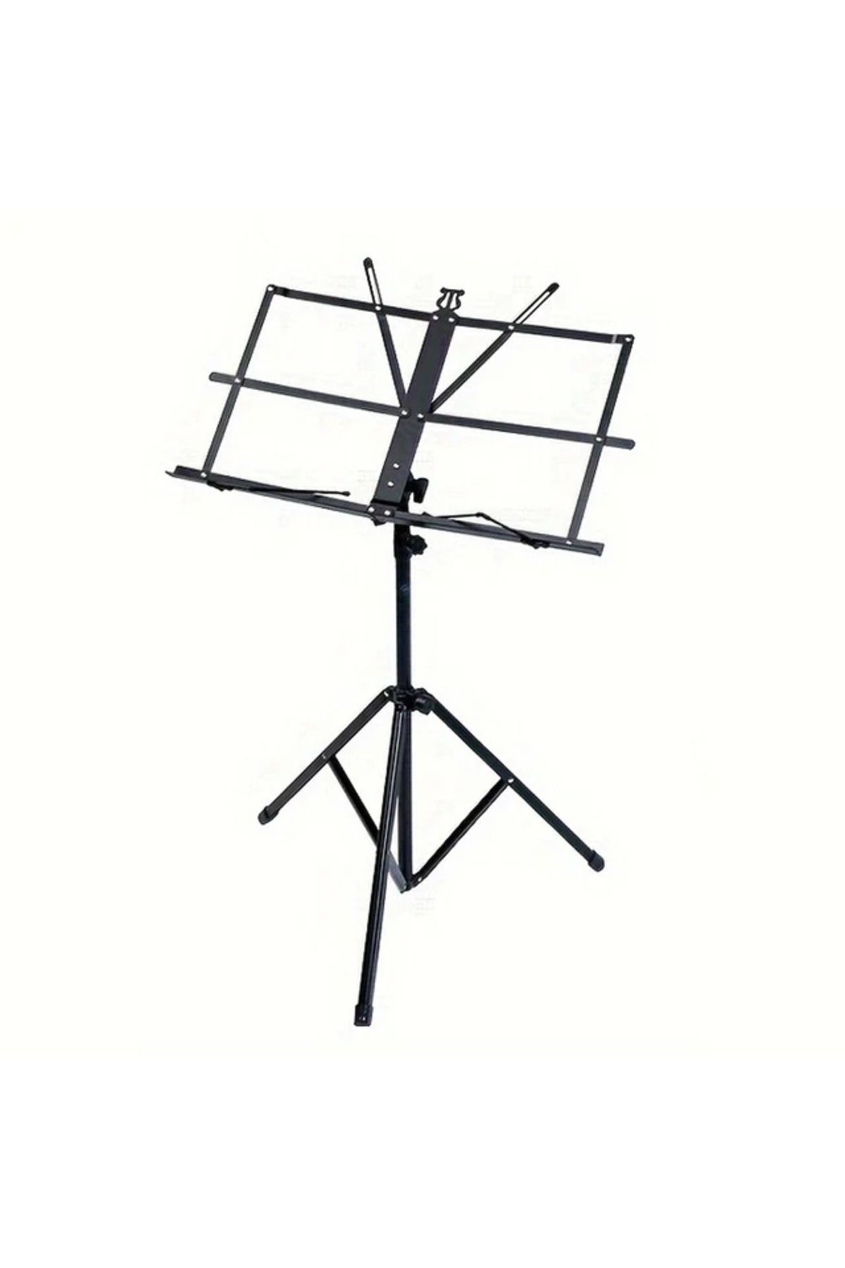 Choice-Black Music Stand 2 In 1 Dual Use Folding Sheet Music Stand Desktop Book Stand Portable And Lightwei 1