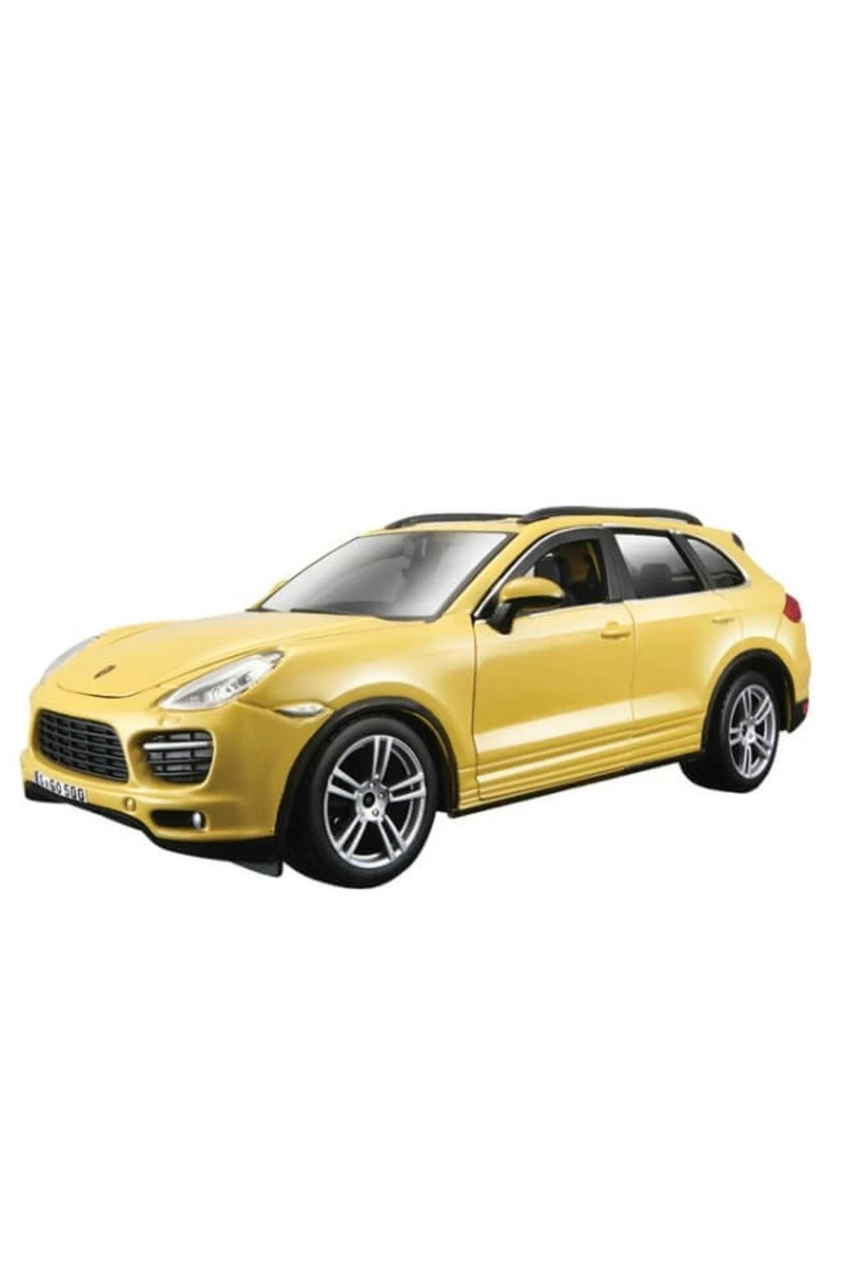 Basic Fun Çocuk Bburago 1:24 Porsche Cayenne Turbo Plus Sarı Model Araba