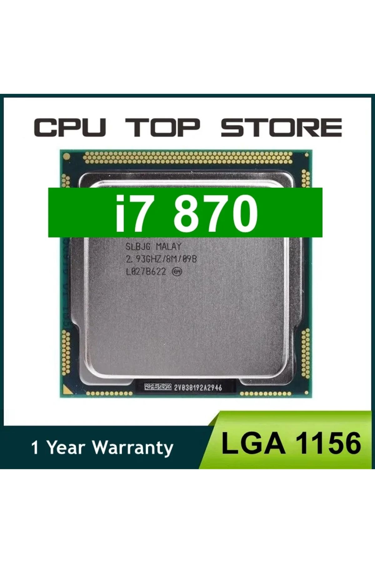 Choice-Used Core i7 870 2.93GHz Quad-Core L3 8M Processor Socket LGA 1156 CPU SLBJG 95W 2