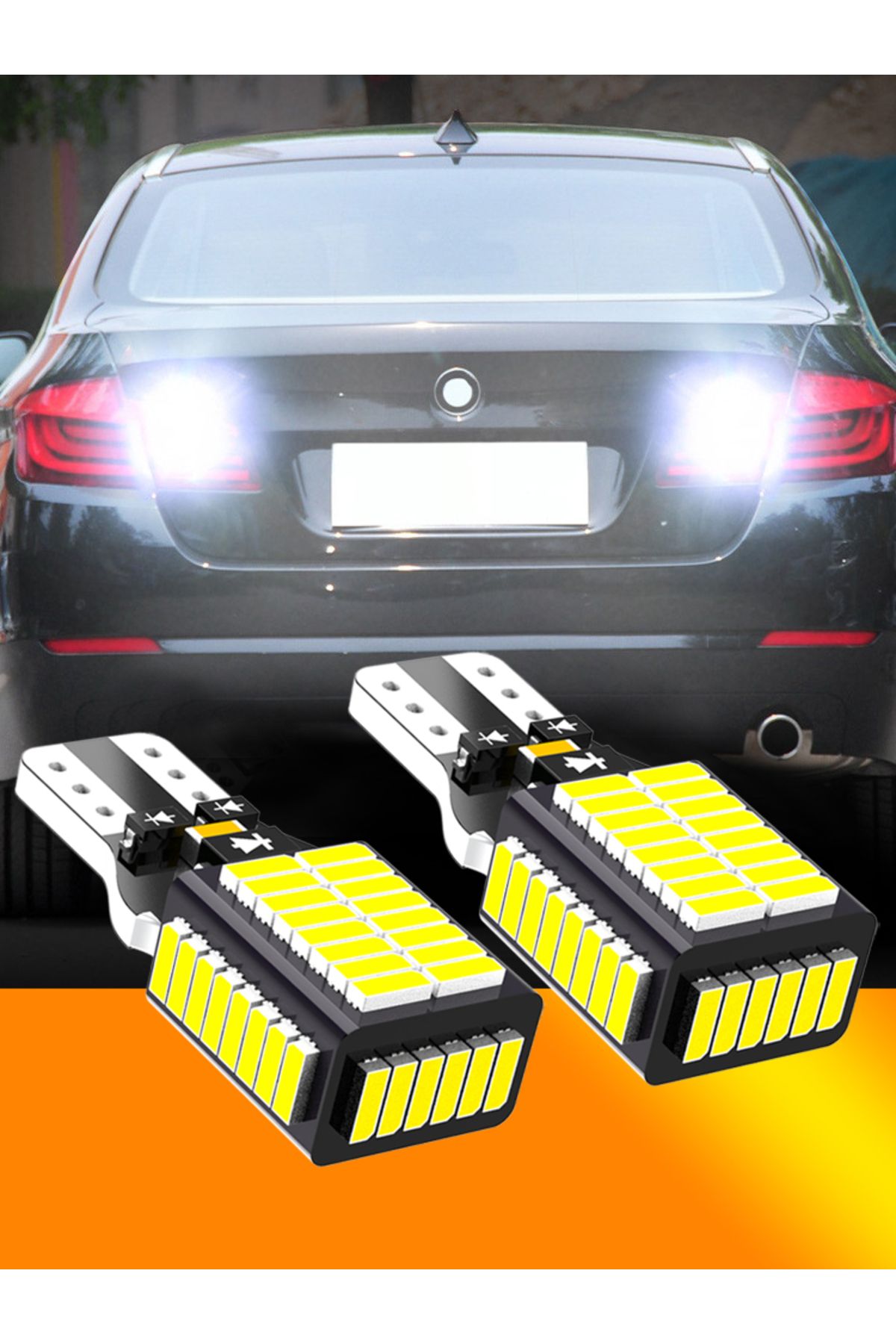 Neallor-2pcs LED Reverse Light Blub Backup Lamp W16W T15 921 Canbus For BMW E81 E87 E88 E82 E92 E90 E91 E... 8