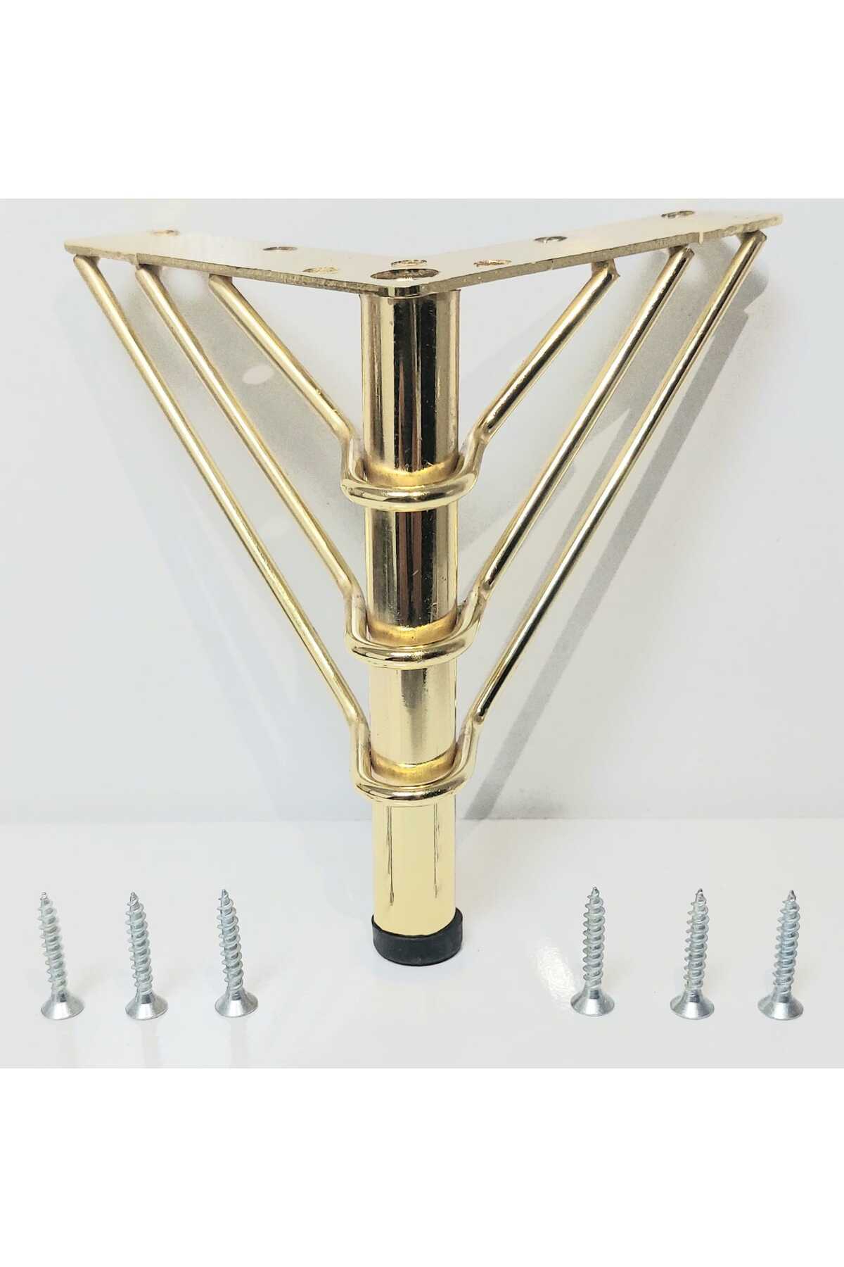 BTC METAL 12 cm Gold Metal Telli Mobilya Ayağı