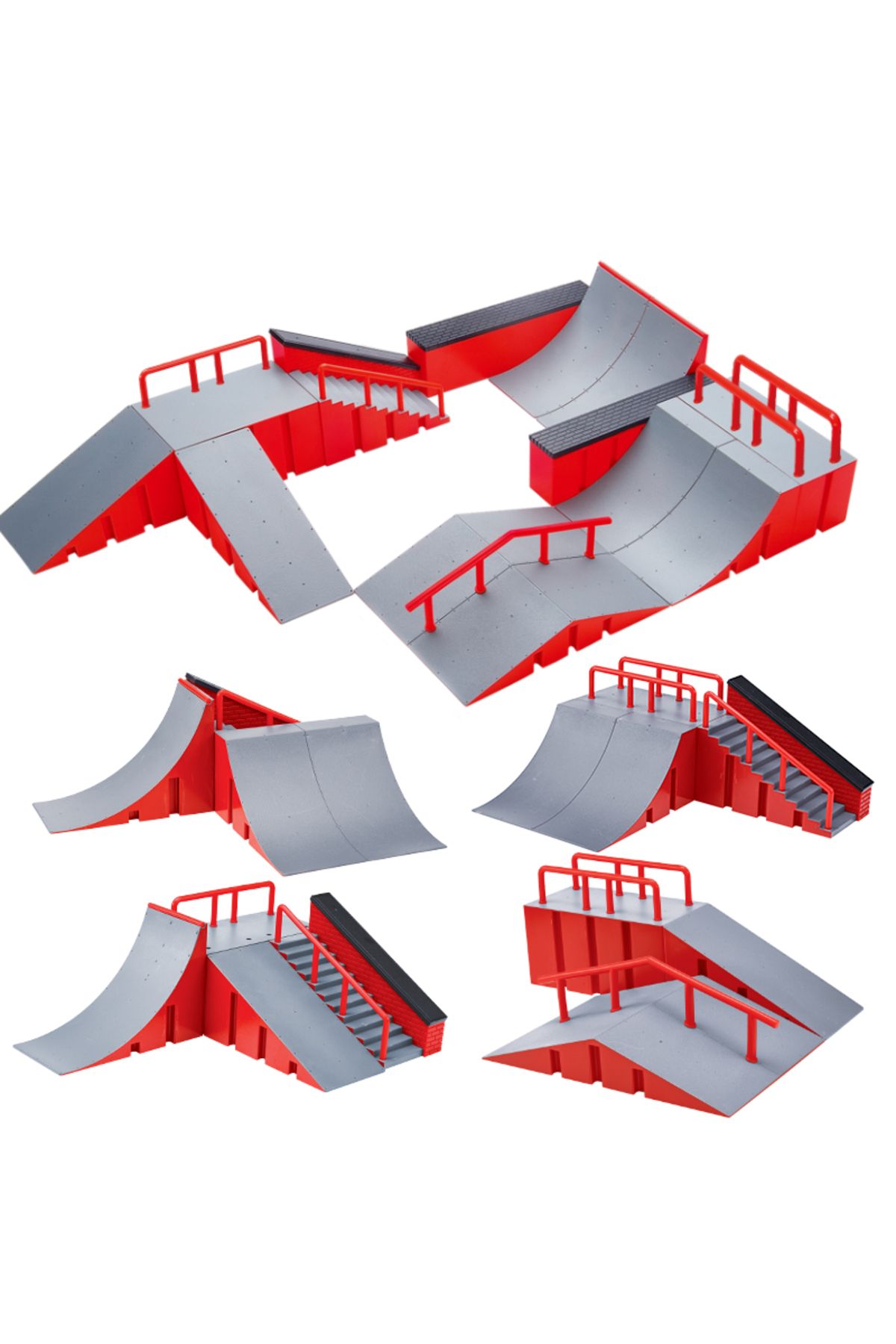 Choice-Finger Skateboard Big Scene DIY Mini Park Finger Skatepark Ramp Track Stairs Venue Combination In... 6