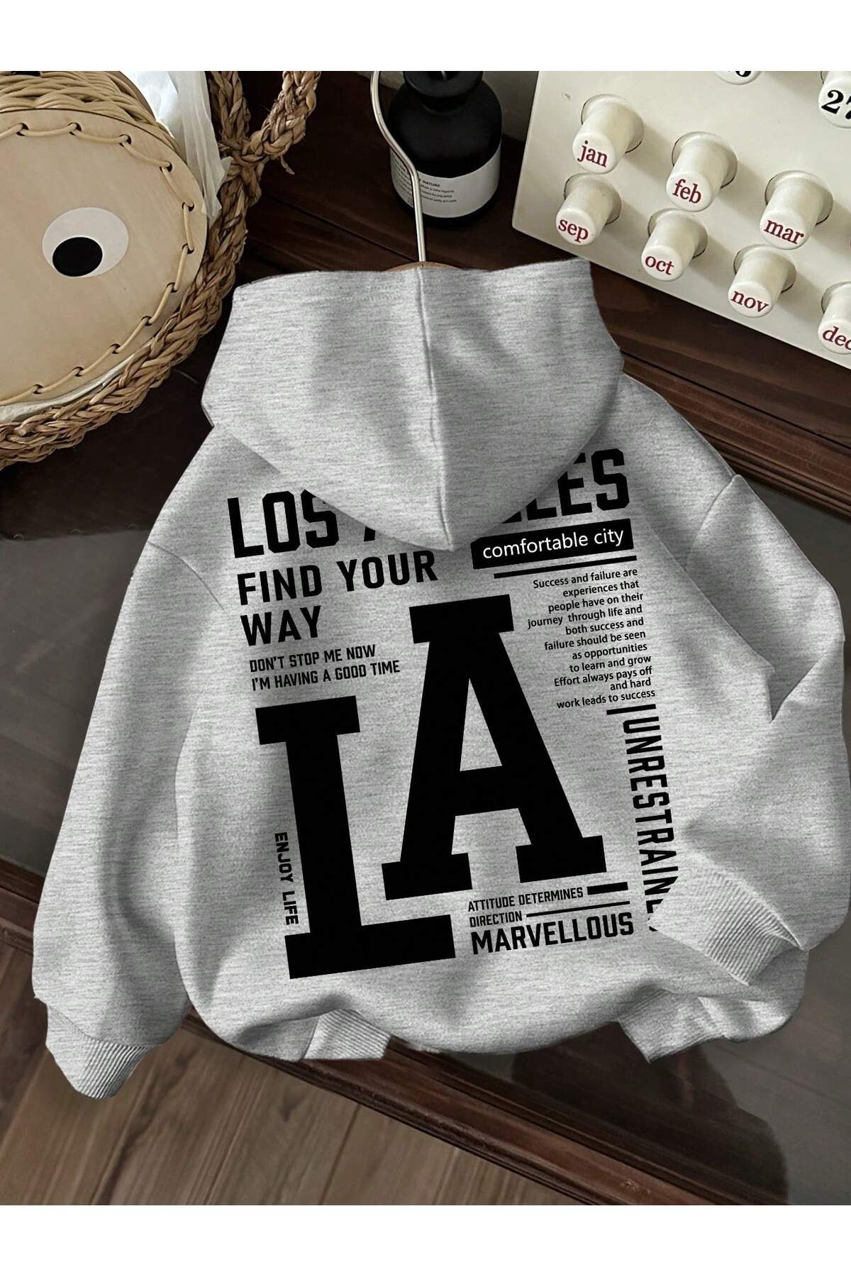 aynewmoda LOSE ANGILAS Kapşonlu Sweatshirt Hırka Unisex