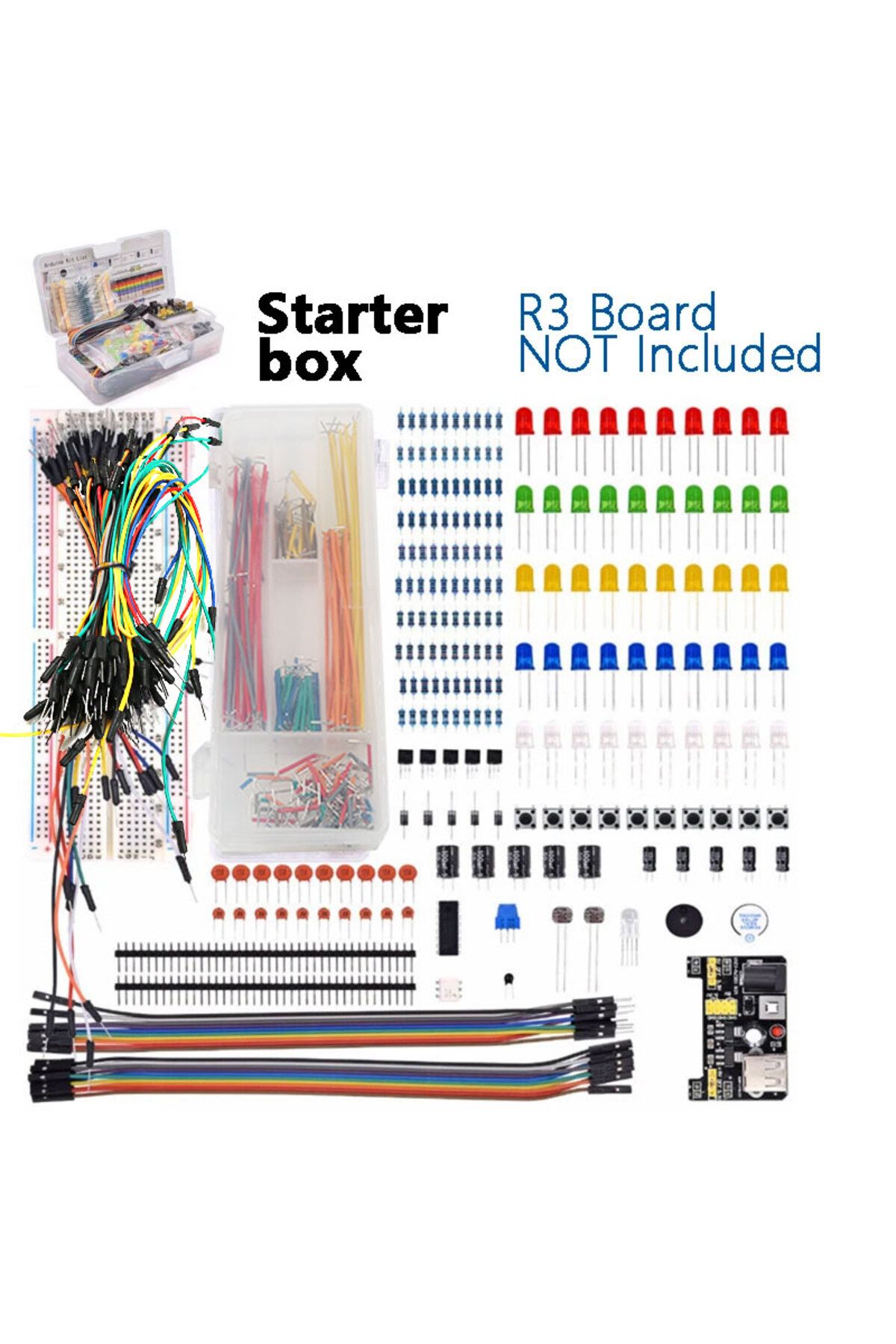 Choice-DIY Project Starter Kit For Arduino UNO R3 DIY Electronic Component Set With 830/400 Tie-points B... 2