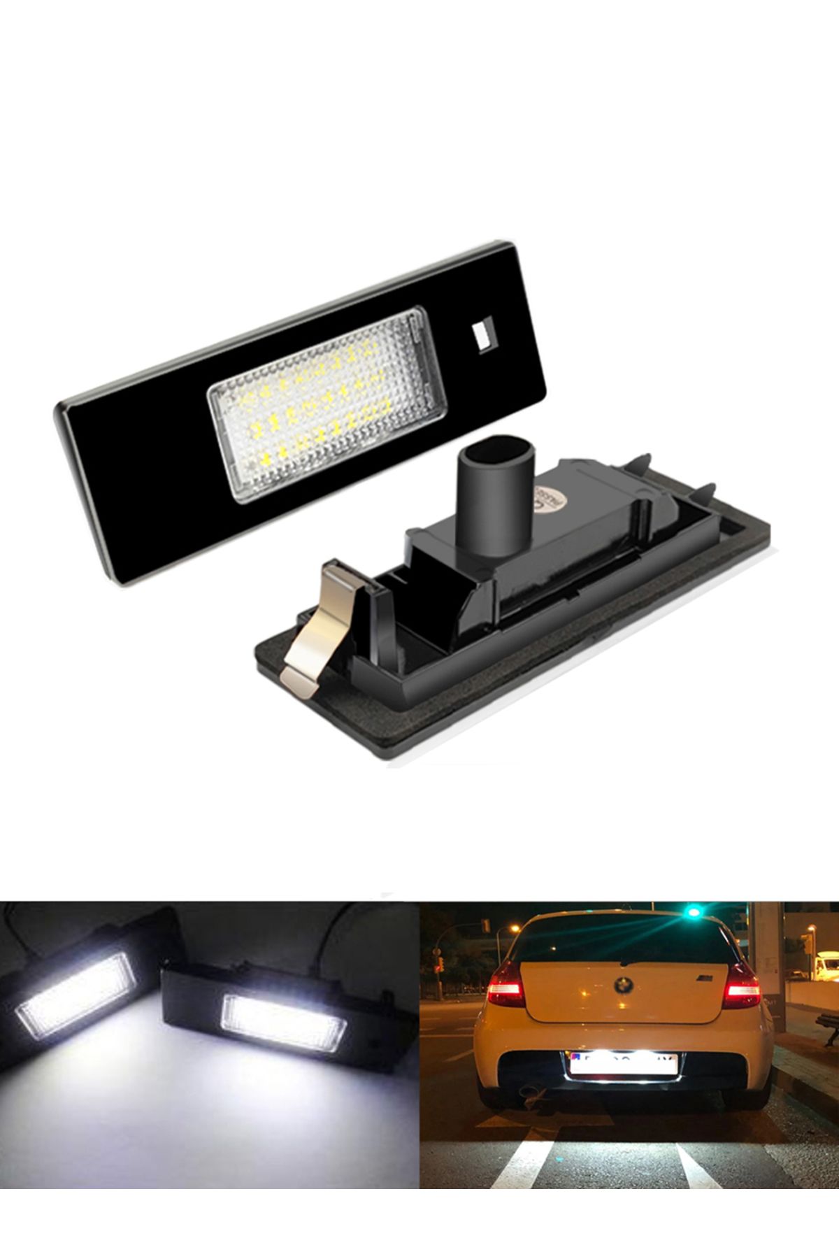 Choice-6000k 2pcs For Bmw Led License Number Plate Lamp 1 Series E81 E87 E63 E64 M6 E85 E86 Z4 F12 F13 F20 7