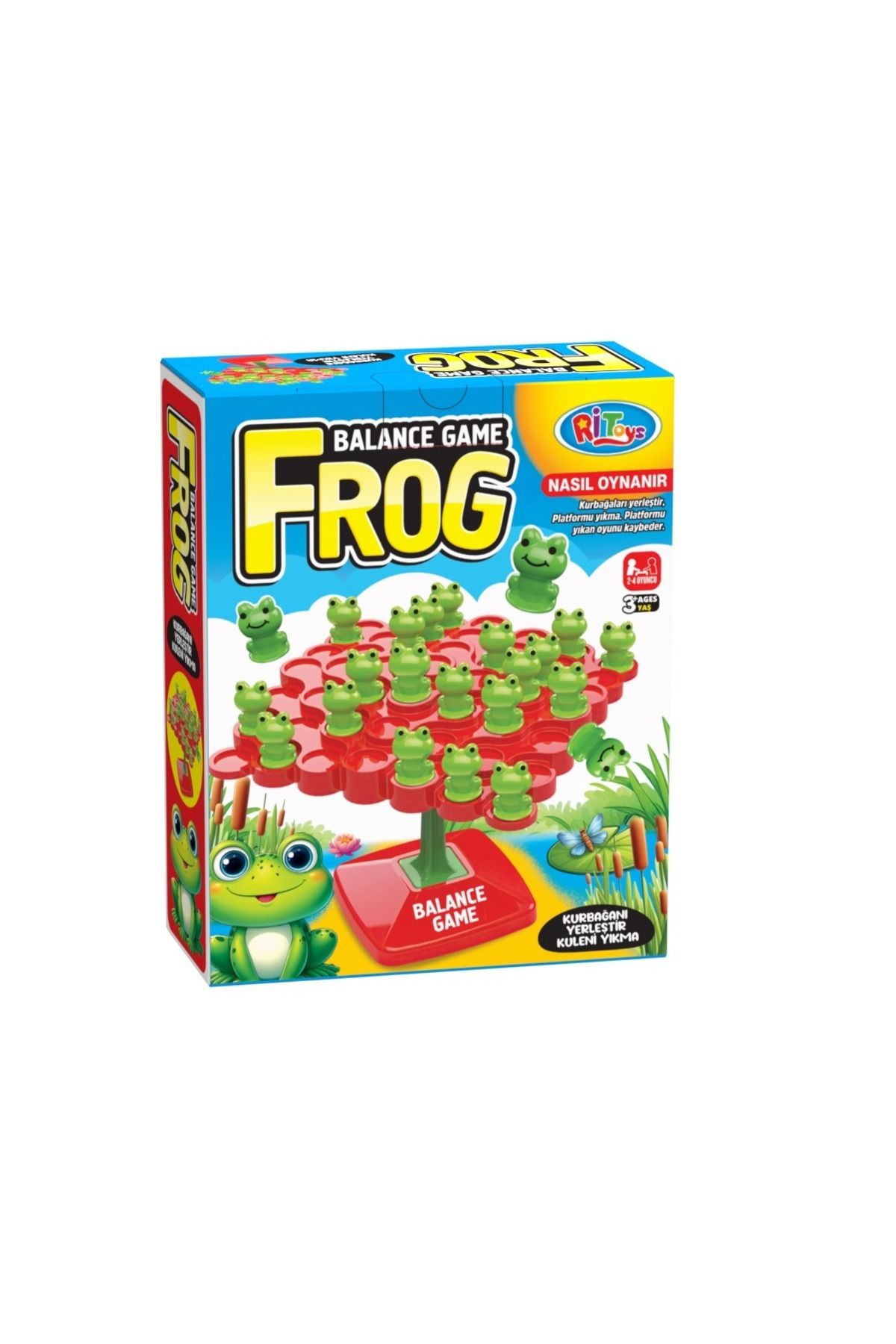 Deniz Oyuncak Frog Game Balance Denge Oyunu Kurbağa Denge Akıl Zeka Strateji Aile Kutu Oyunu Oyuncak