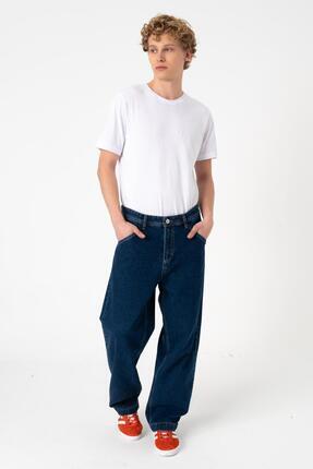 BLAYF Relax Baggy Marbel Jean Pantolon Geniş Kalıp Bol Paça %100 Pamuk Lacive...