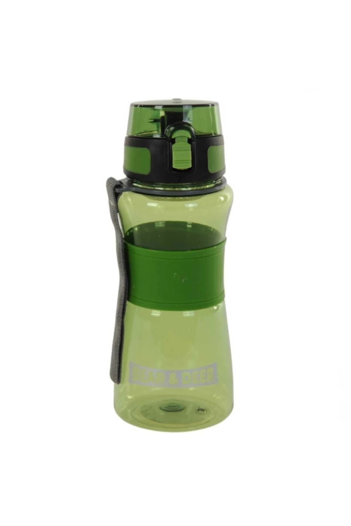 Finetoo Çocuk Bear&DeerOtomatikKapaklıSilikonKemerliMatara700ml0029