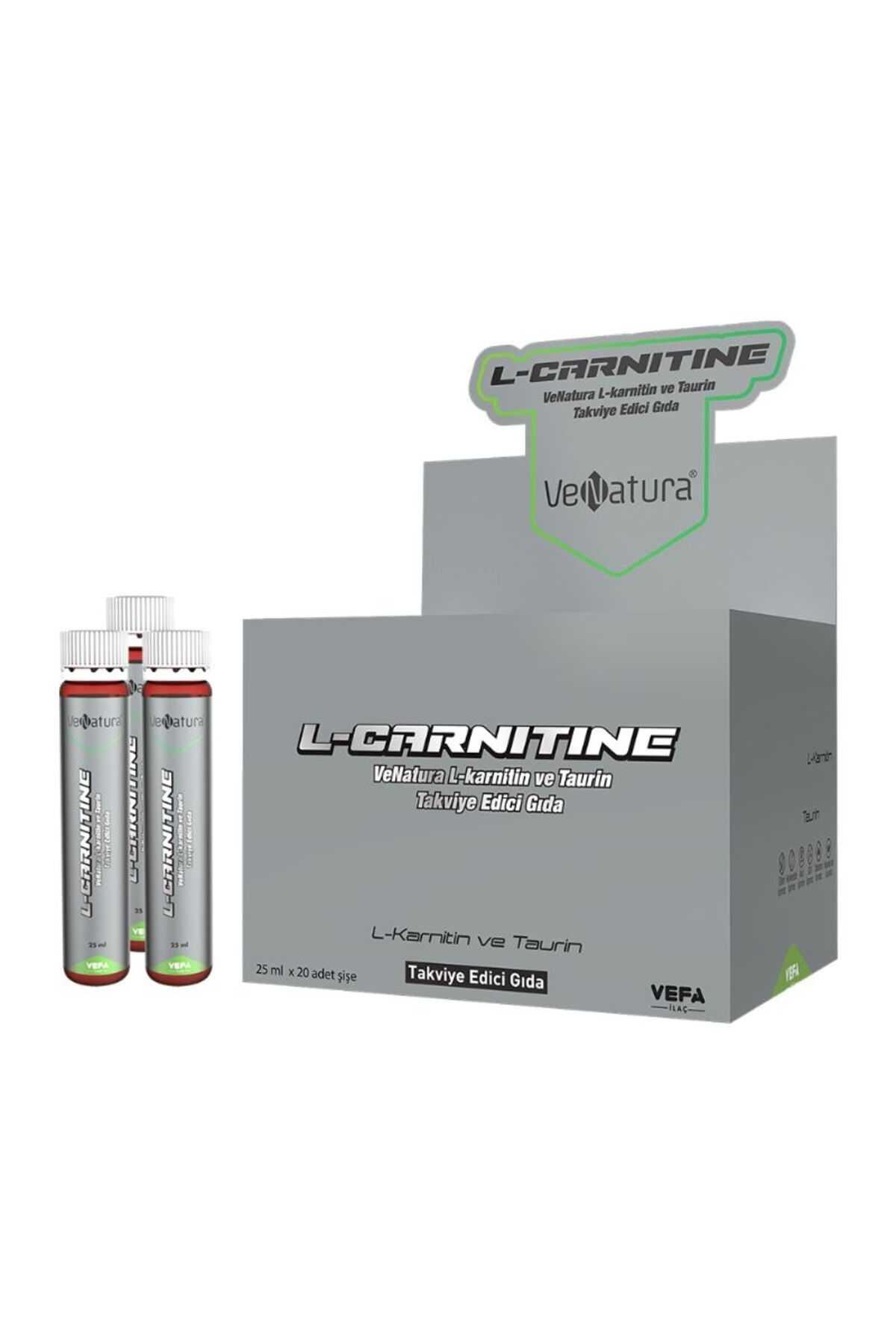 Venatura 20 Bottles of 25ml Each Containing L-Carnitine and Taurine-  Trendyol