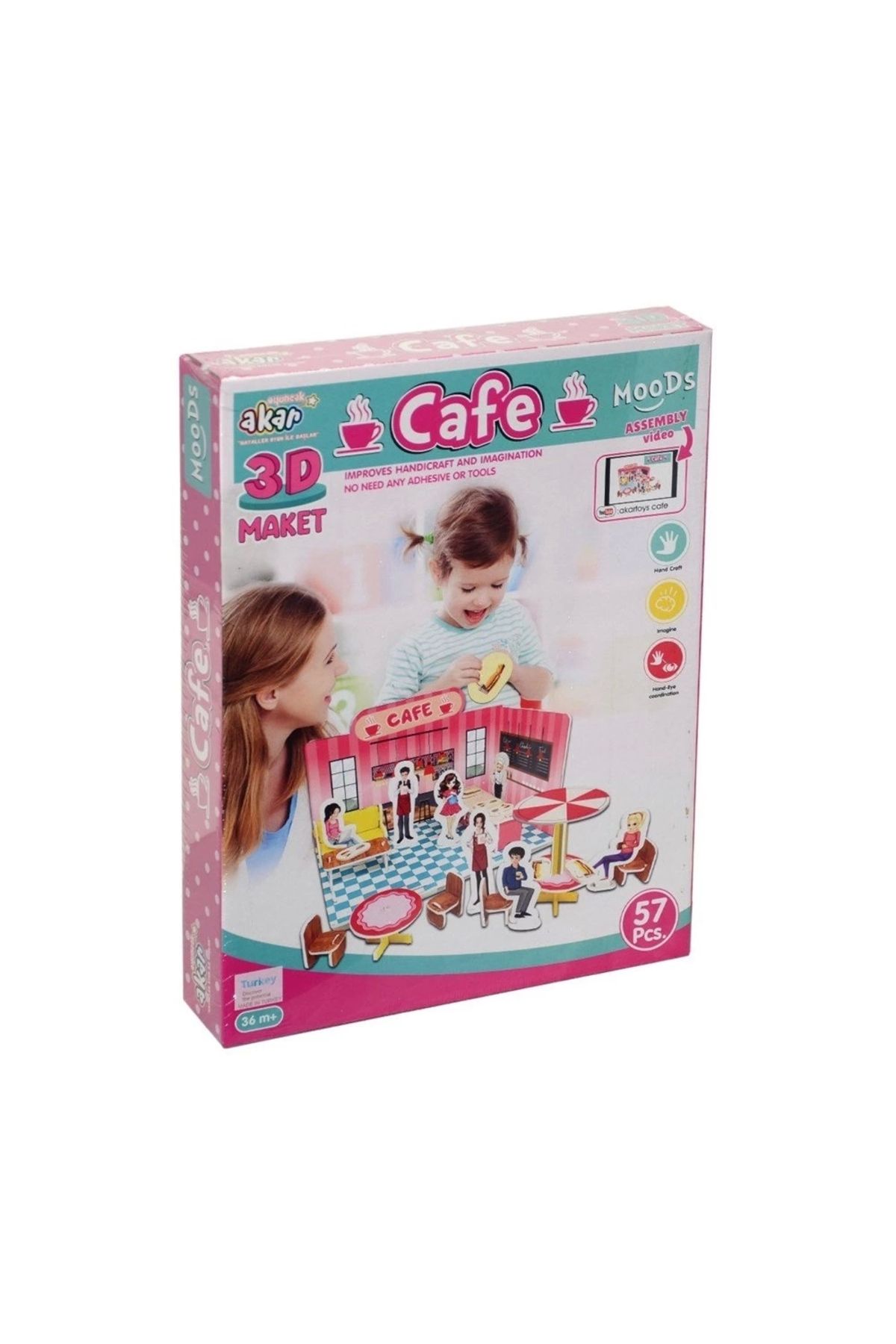 TWOX Çocuk Cafe Maket 3 Boyutlu Puzzle