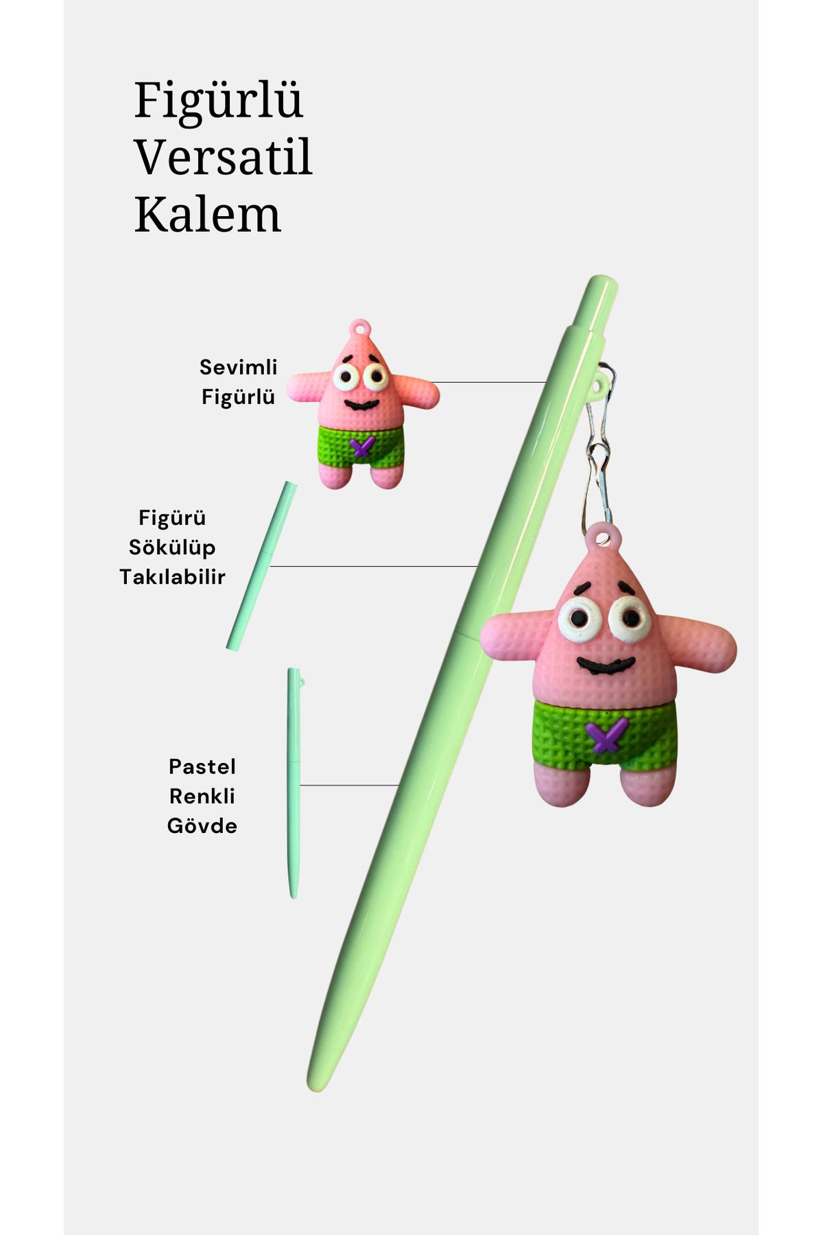 Vuslat Design Eğlenceli Figürlü Versatil Uçlu Kalem 0.7 mm