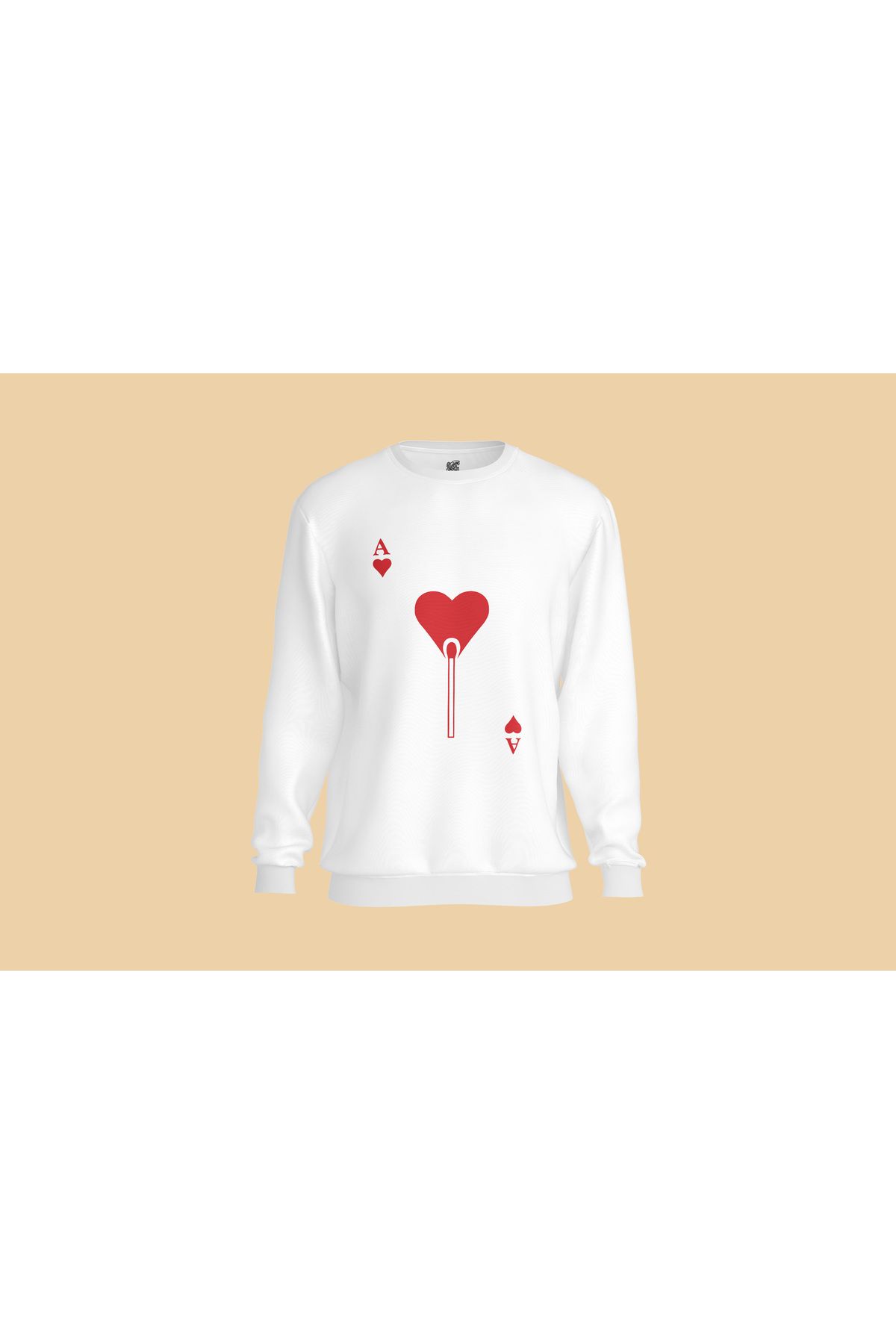 TASARIMATİK A Heart of Flame Sweatshirt