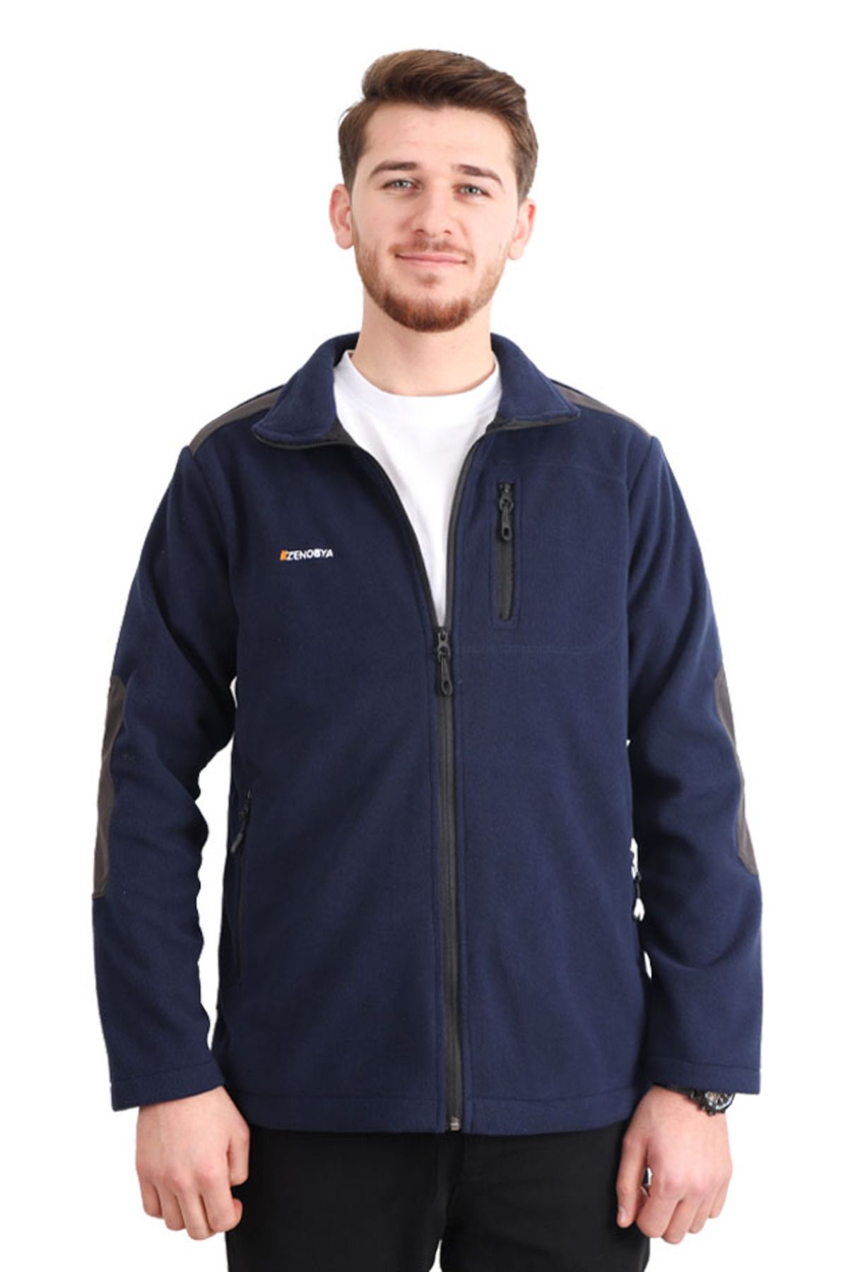 Zenobya Softshell Garnili Polar Ceket - Zenobya