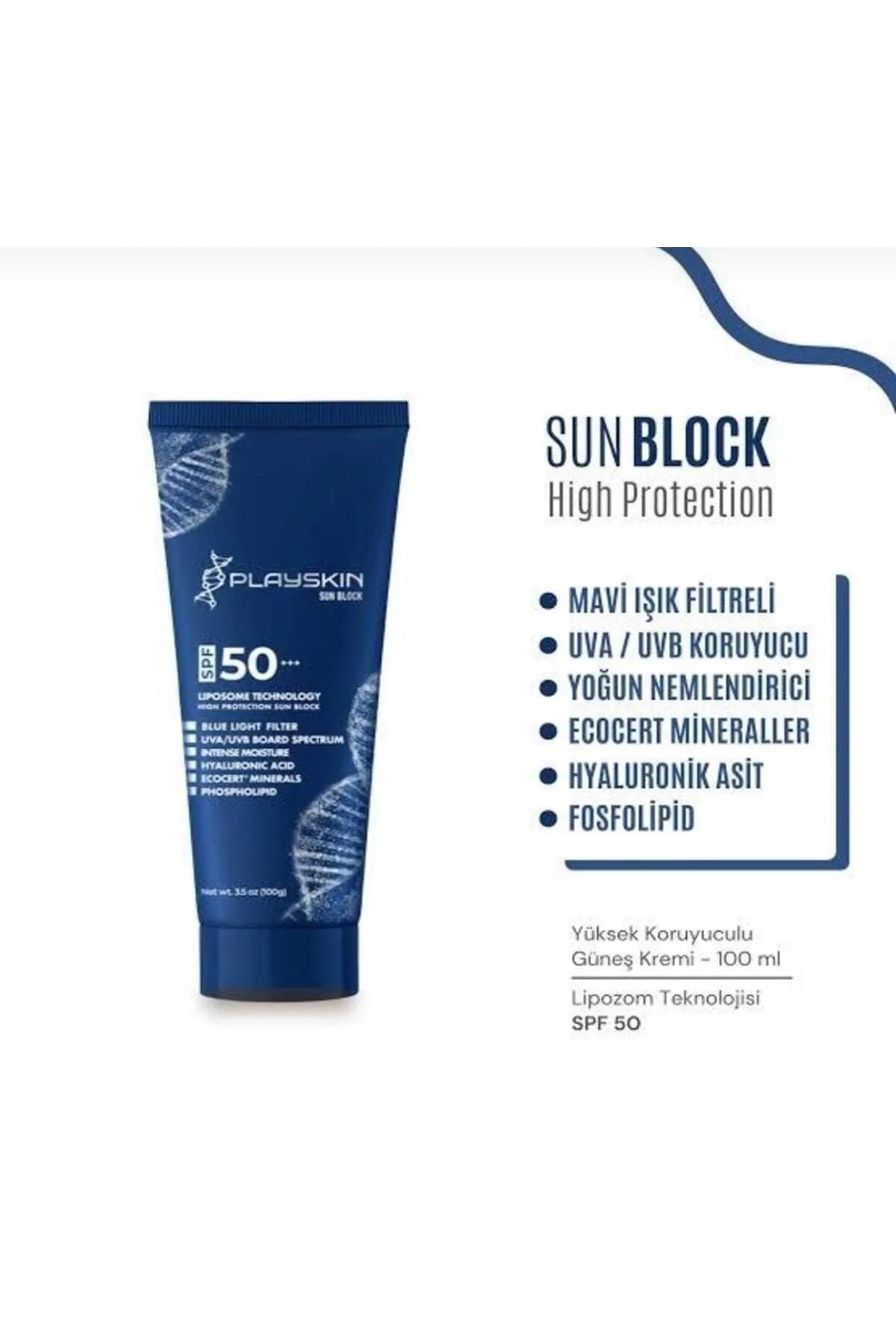 PLAYSKIN Güneş Kremi Sun BLock SPF+50