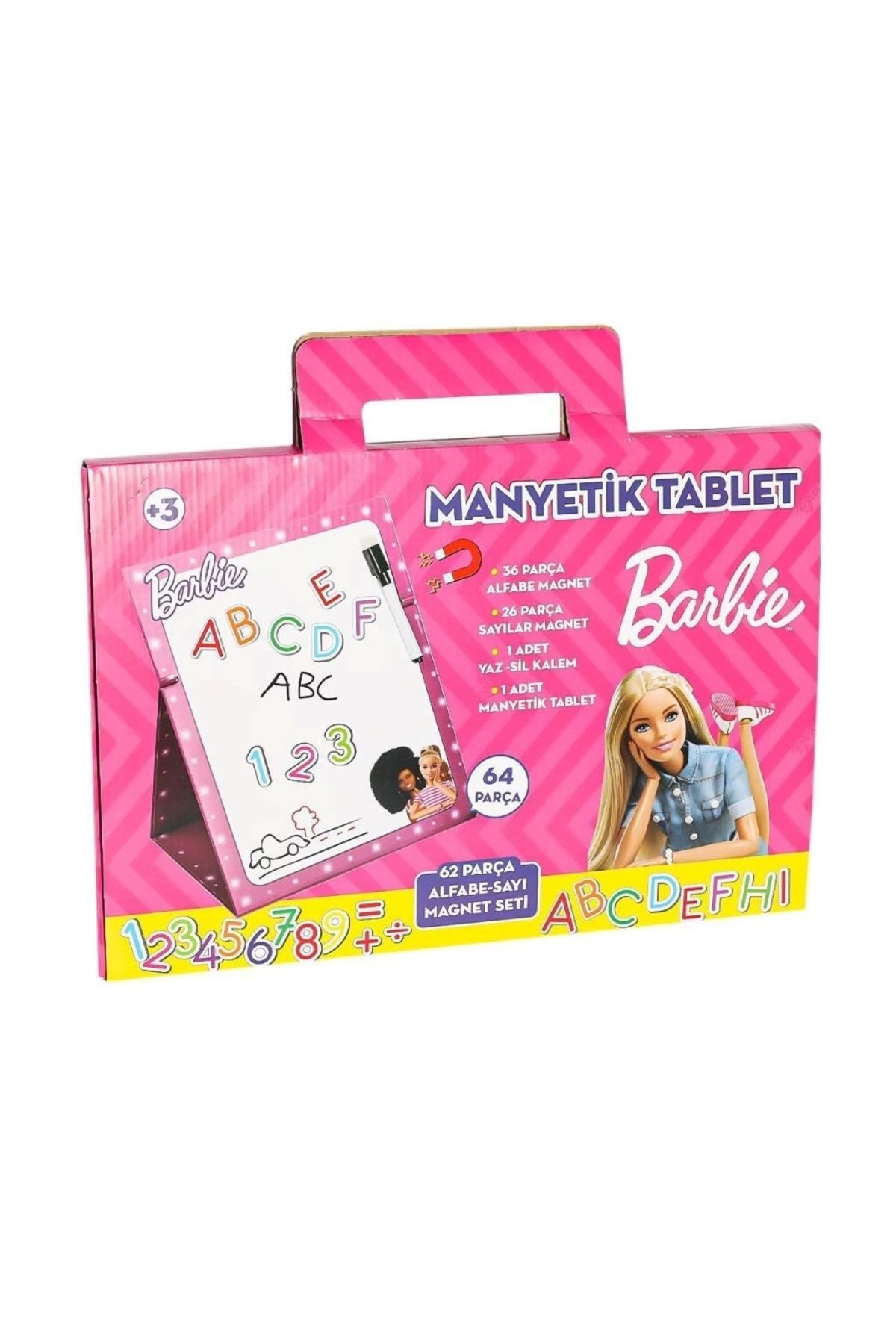 TWOX Çocuk 2229 Barbie Manyetik Tablet 64 Parça -Dıytoy