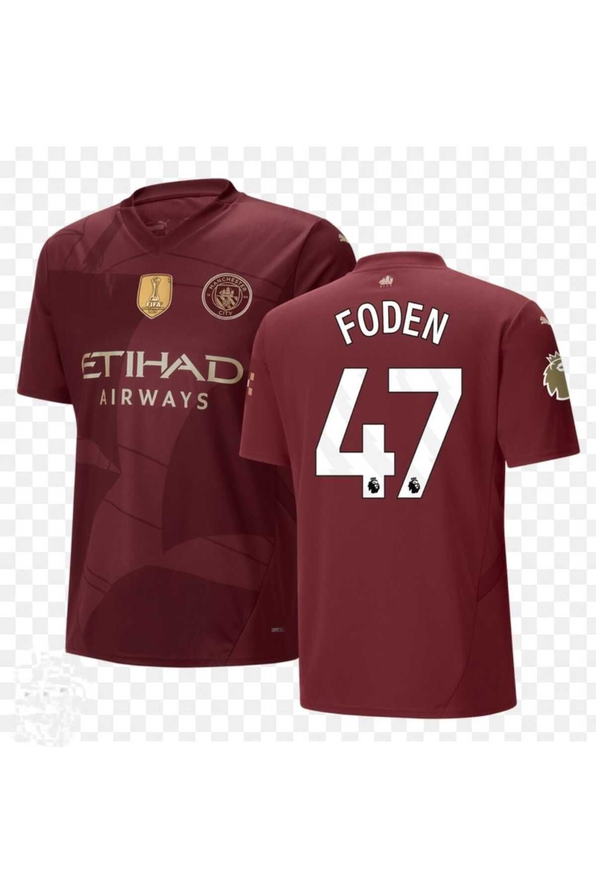 BREATHLESS Phil Foden 2024/25 Yeni Sezon Alternatif Forması (BORDO)