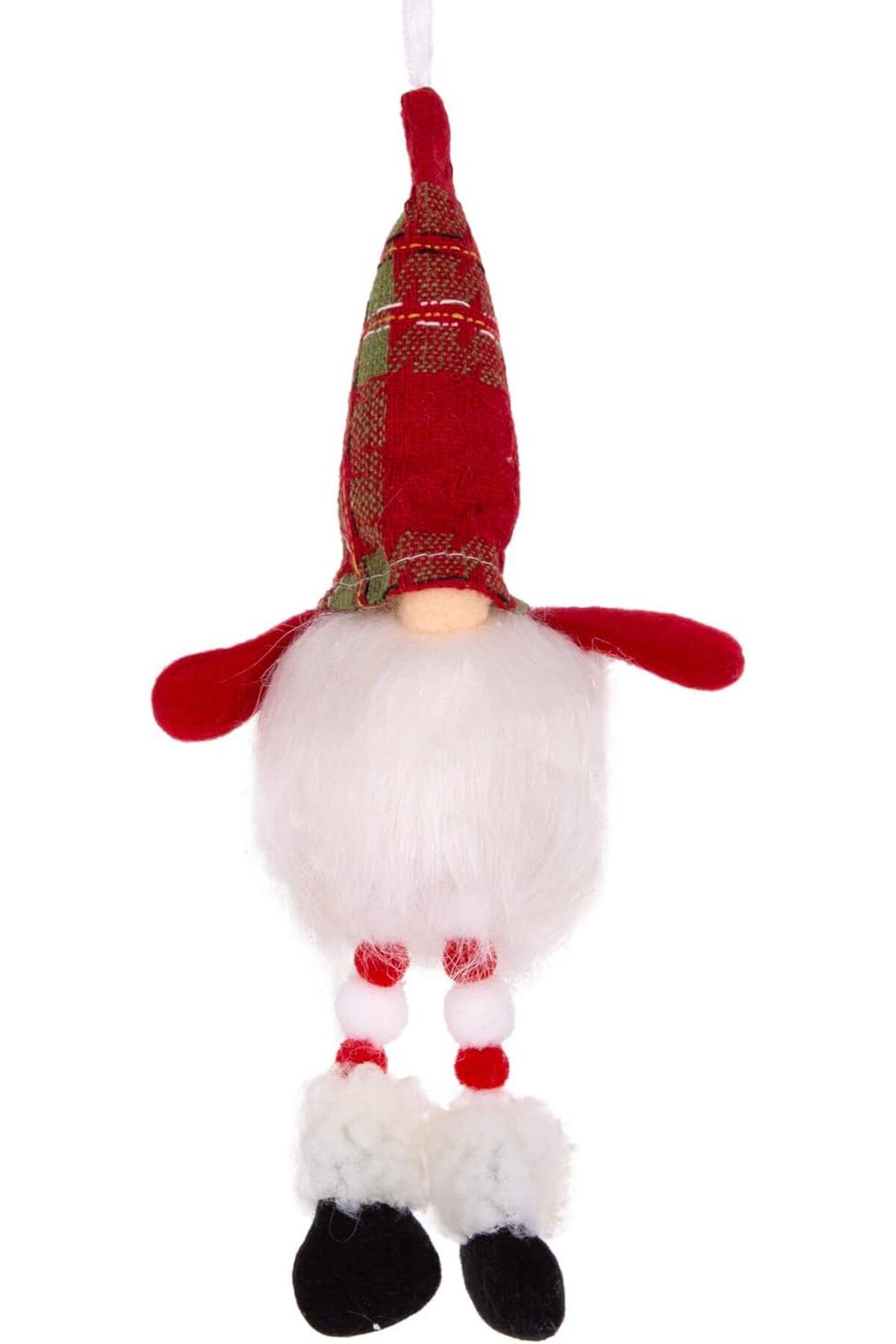 NcK Yılbaşı Süsü Noel Baba Figürü Işıklı Kırmızı-Beyaz 8x27 Cm.