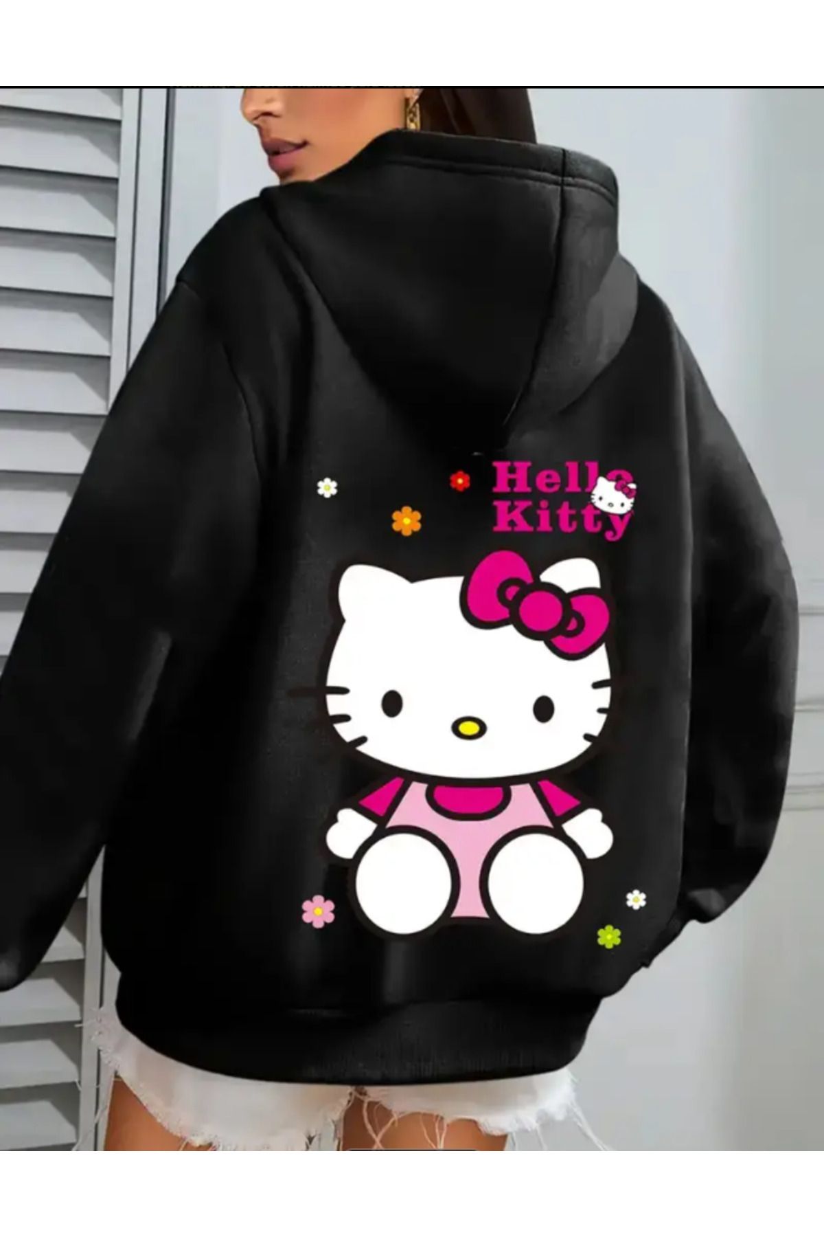 Marco Fresco Unisex Hello Kitty Baskılı Sweatshirt