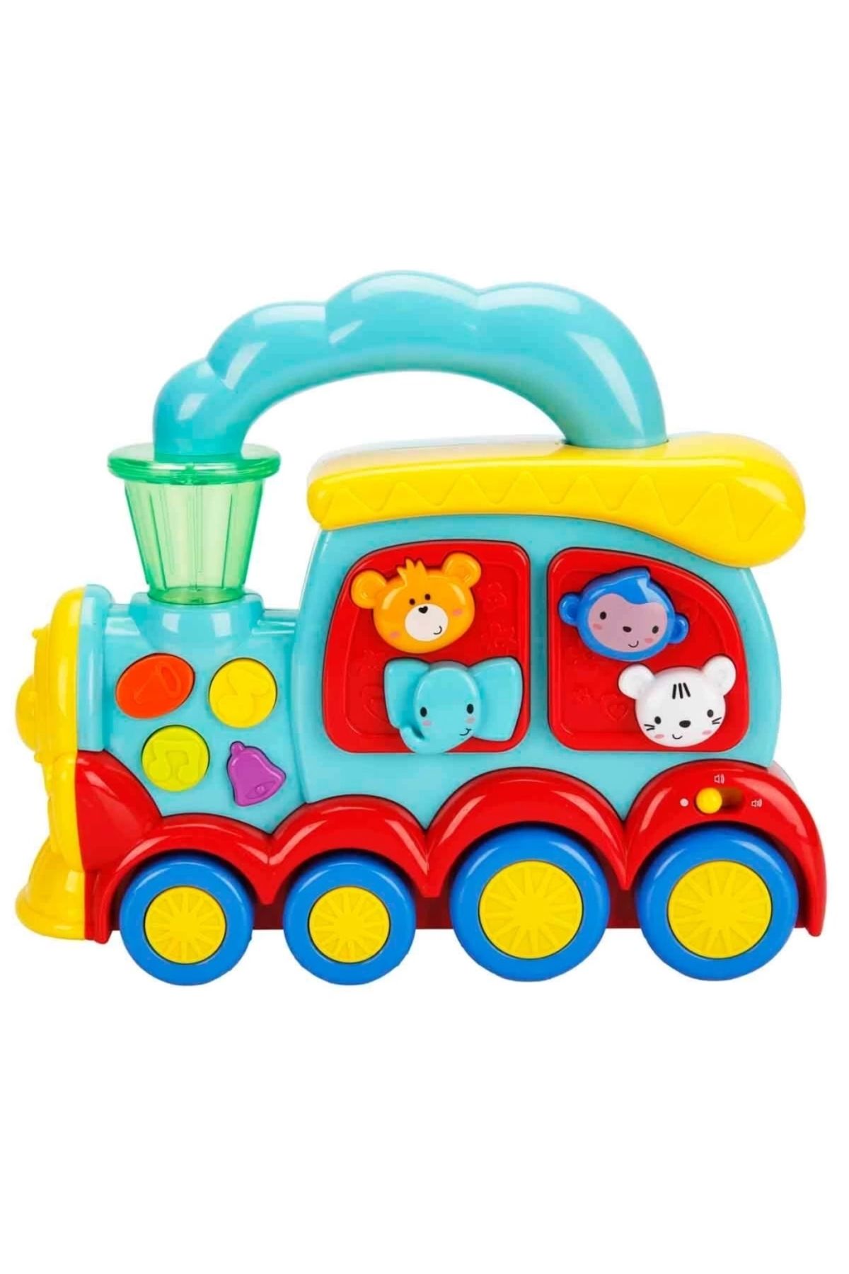 Basic Fun Çocuk Minibo Sesli ve Işıklı Küçük Tren