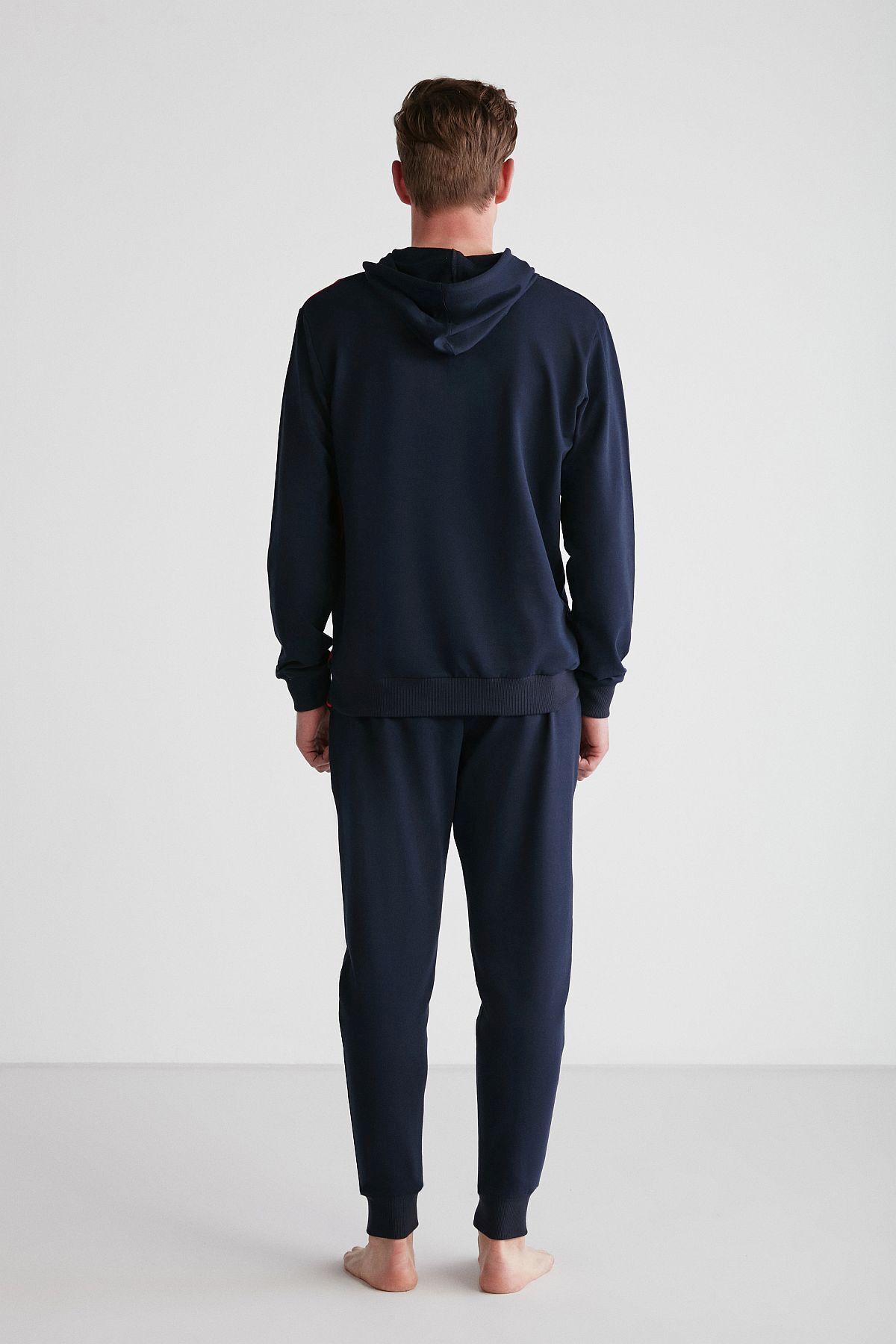 ست پیژامه آبی مردانه پایه. POLO ASSN. لباس خواب سرمه ای 024K.Z1ET8AG7RP11 U.S. Polo Assn.