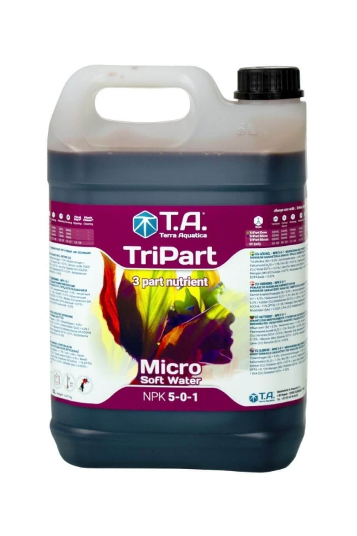 Terra Aquatica TriPart Micro (Flora Micro) Softwater 5 Litre  Bitki Besini