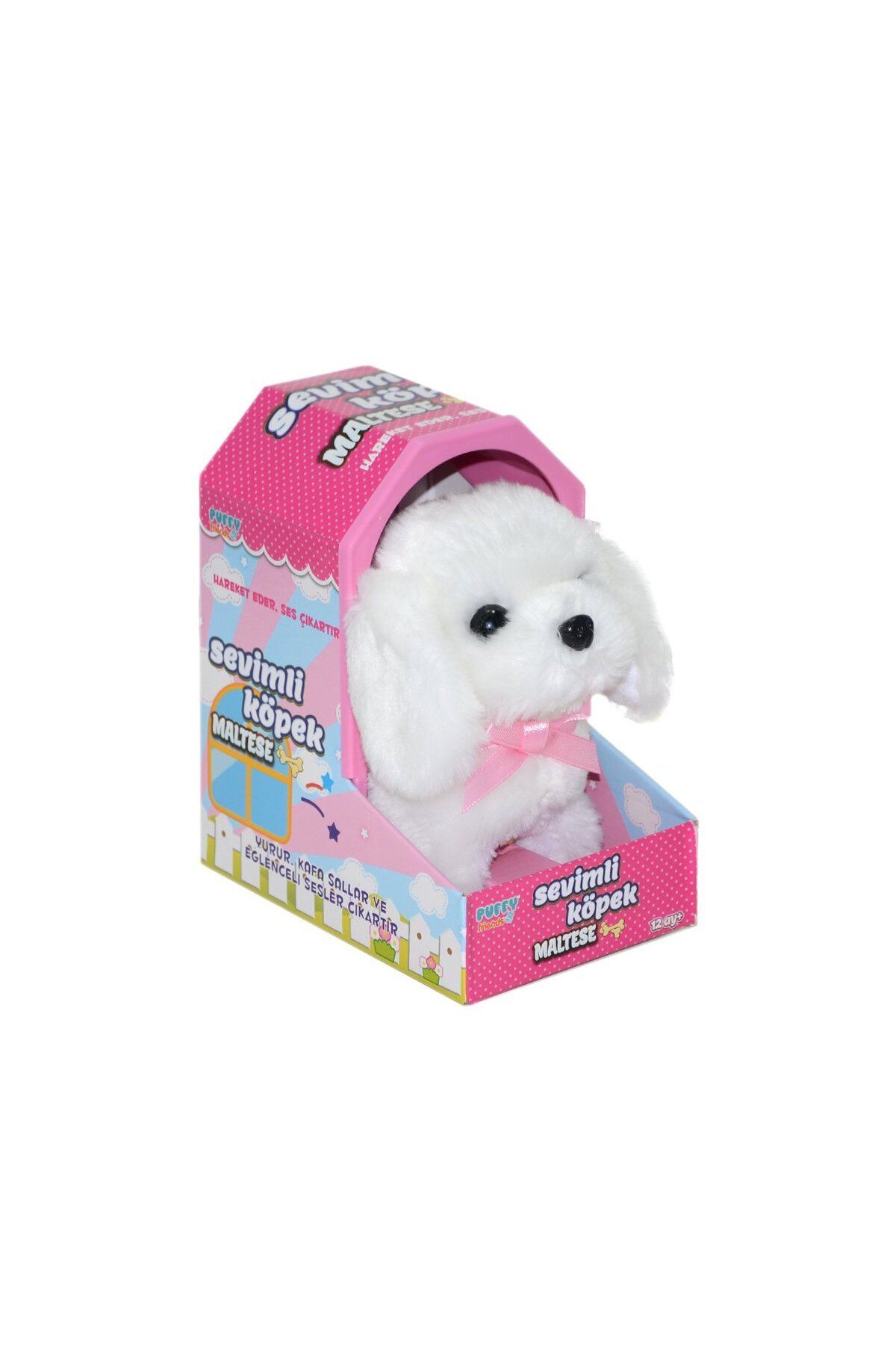 NillyToys 47100 Sevimli Köpek Maltese -Sunman