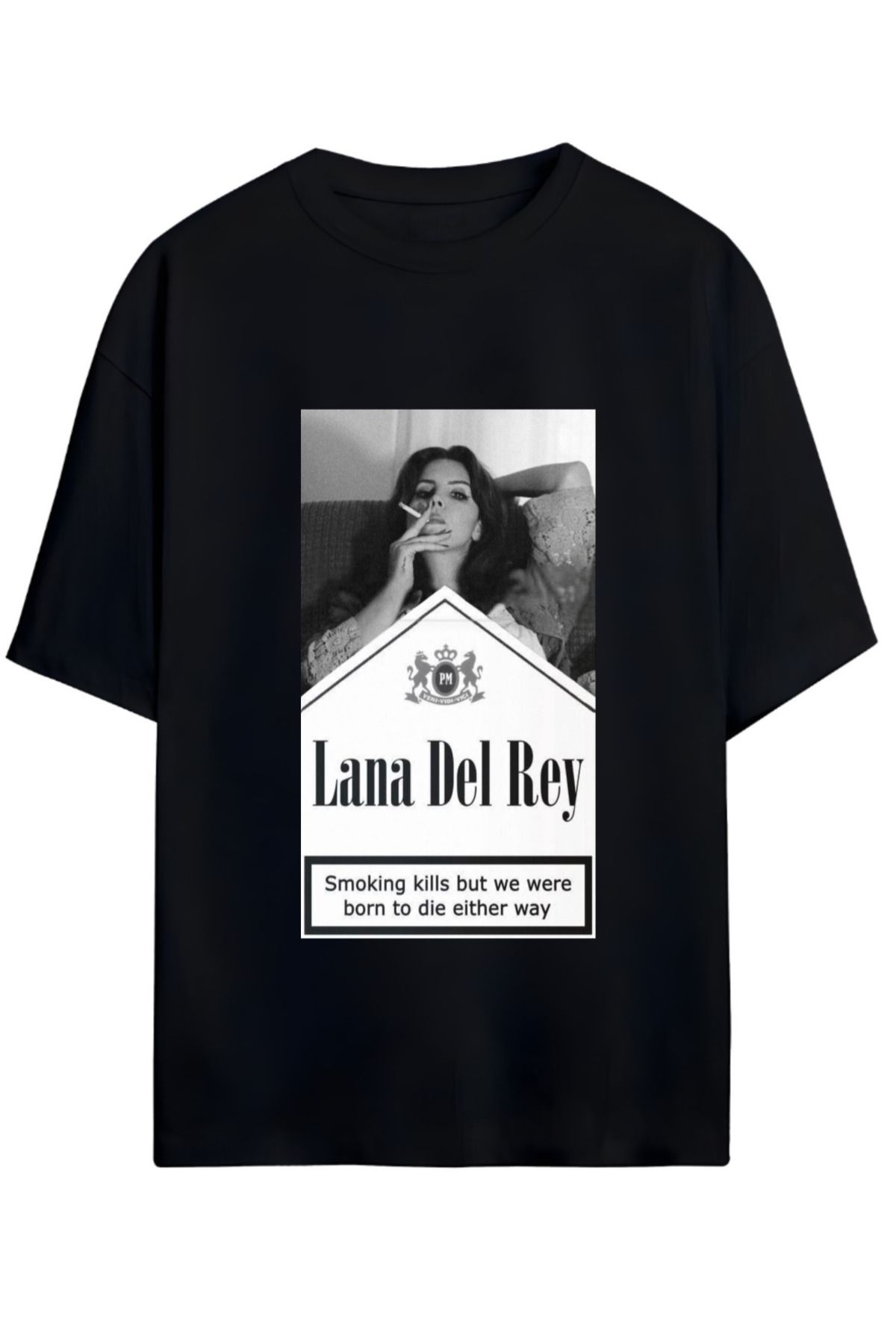 MAGORS LANA DEL REY TASARIMLI UNISEX YENİ SEZON OVERSIZE PAMUKLU  T-SHIRT