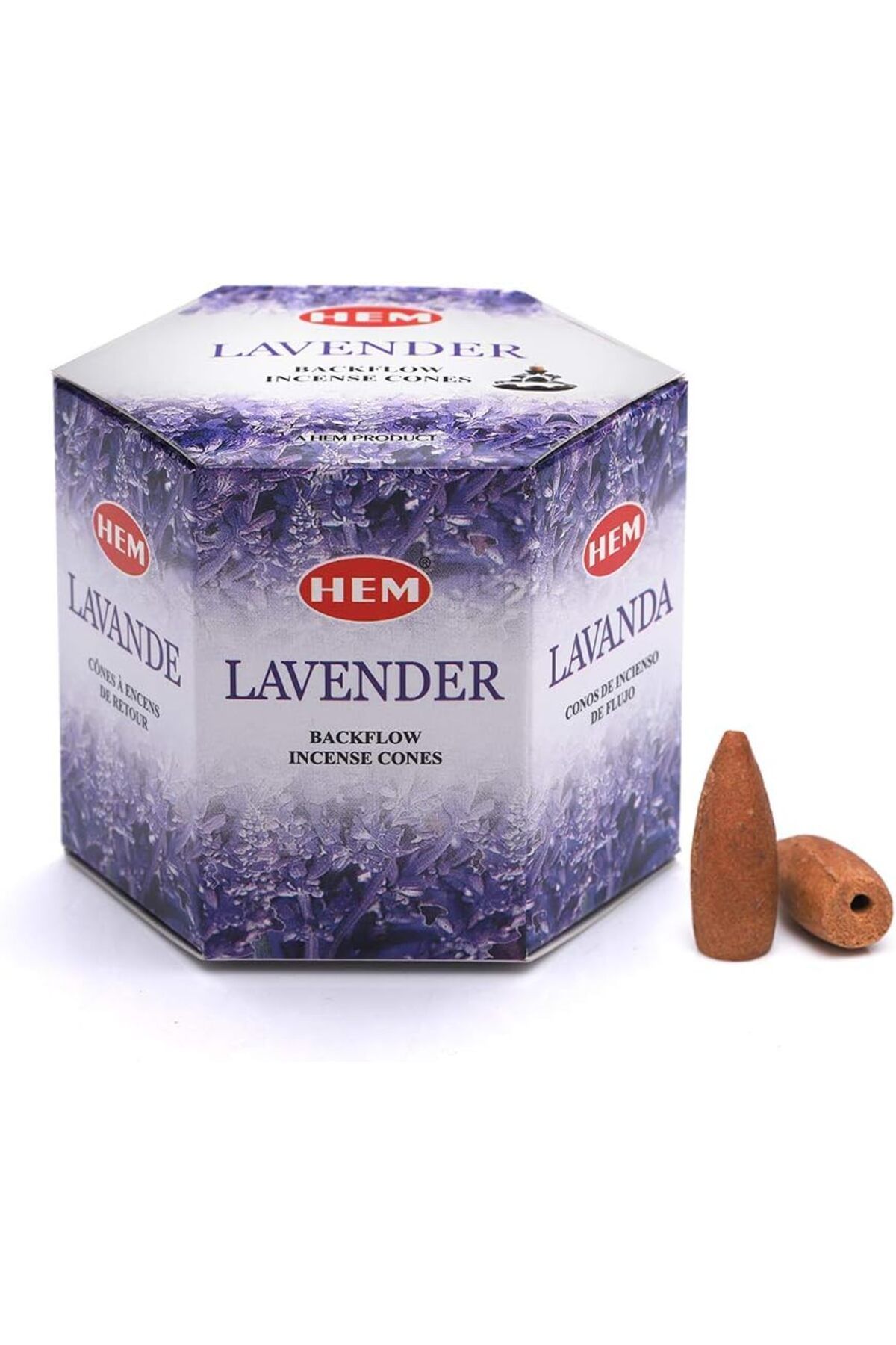 NcK Tütsü Geri Akış Şelale Lavanta Kokulu 40 Konik Tütsü - Lavander Backflow Incense Cones