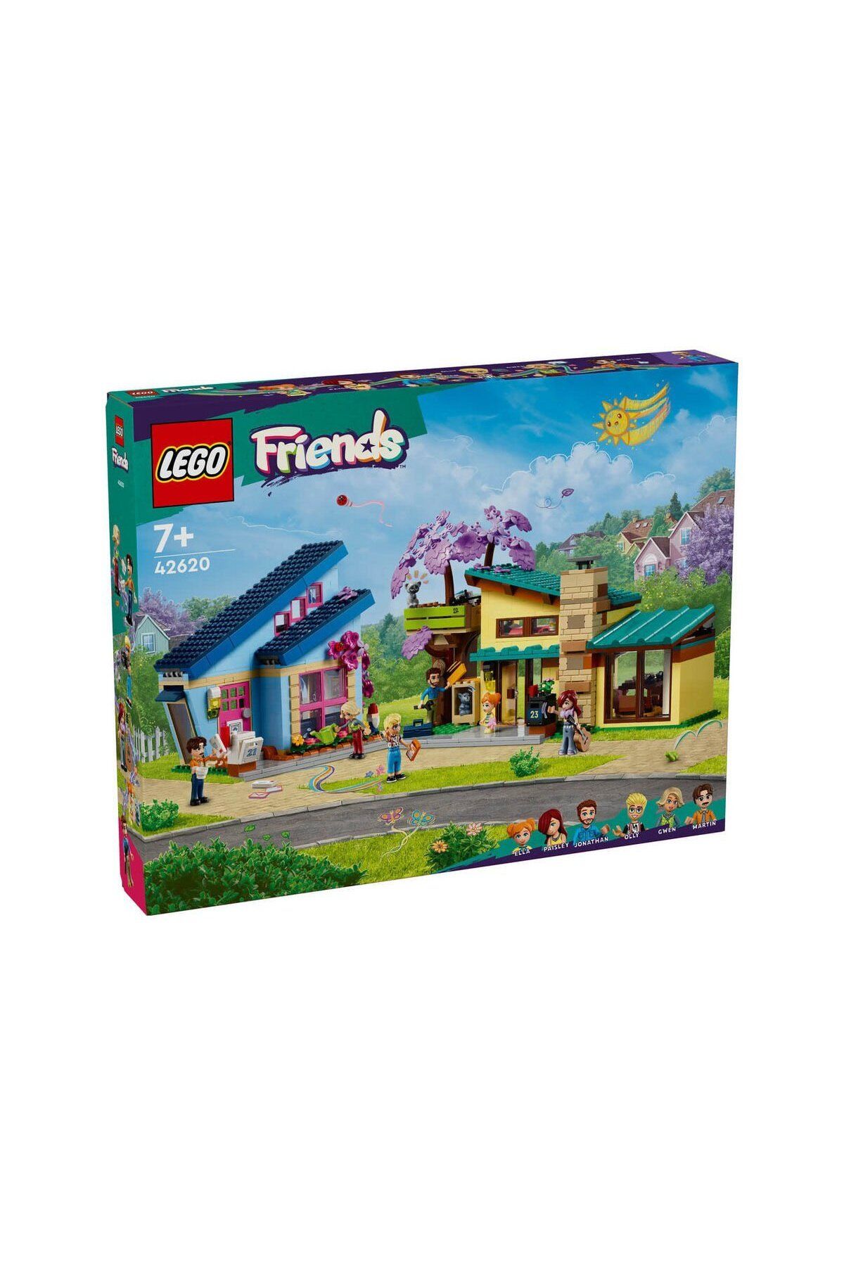 NillyToys 42620 LEGO® Friends Olly ve Paisley'nin Aile Evleri 1126 parça +7 yaş