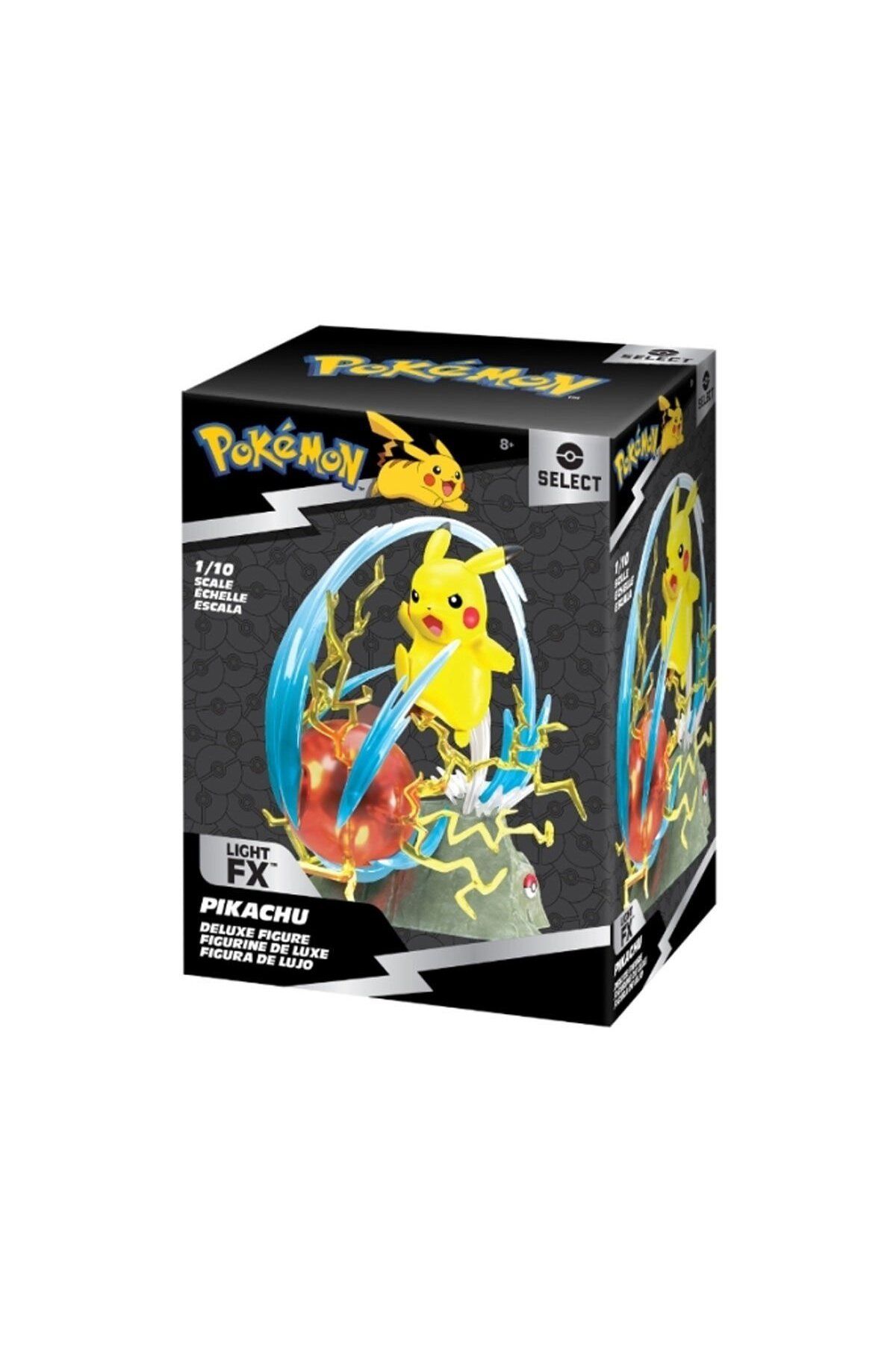 NillyToys POK PKW2370 Pokemon Select Seri Lüks Koleksiyon Heykel Figür Pikachu -Necotoys