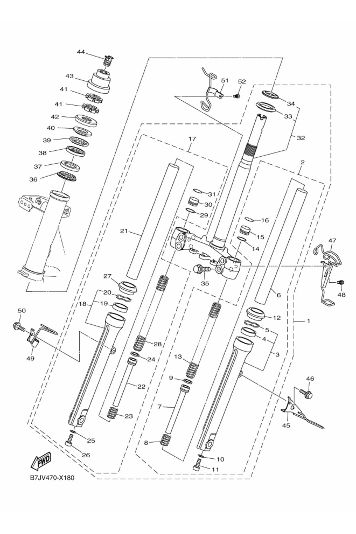 Yamaha RAY-ZR ÖN TAKIM KOMPLE