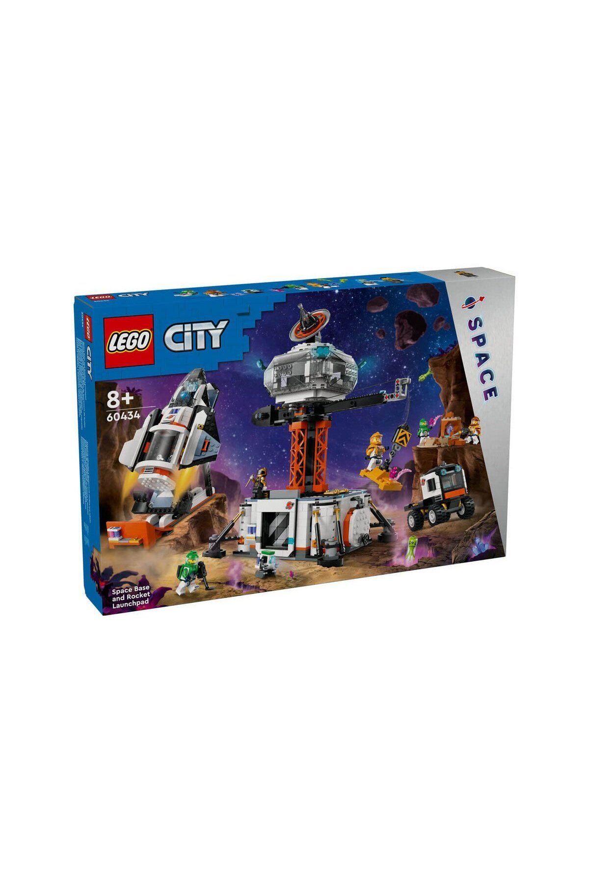 NillyToys 60434 Lego City Uzay Üssü ve Roket Fırlatma Rampası 1422 parça +8 yaş