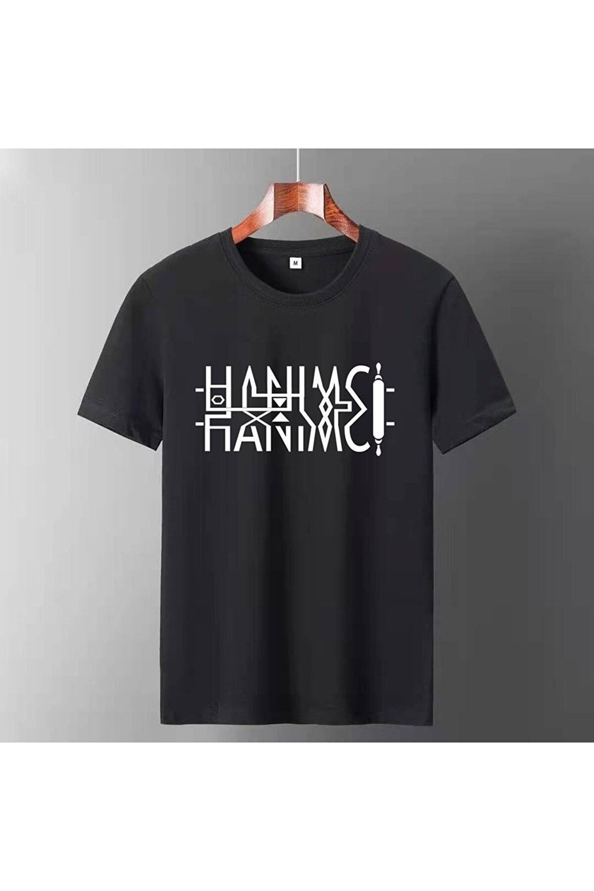 Charme Elegant Unisex Hanımcı Yazılı Katlamalı Oversize T-shirt